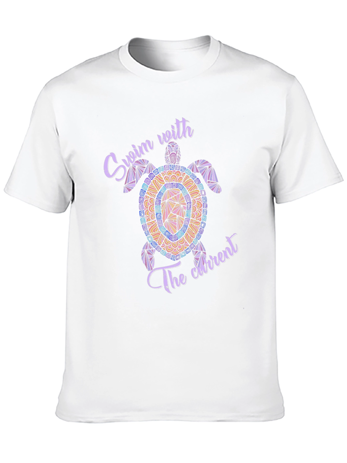 Swim with the Current Turtle T-Shirt