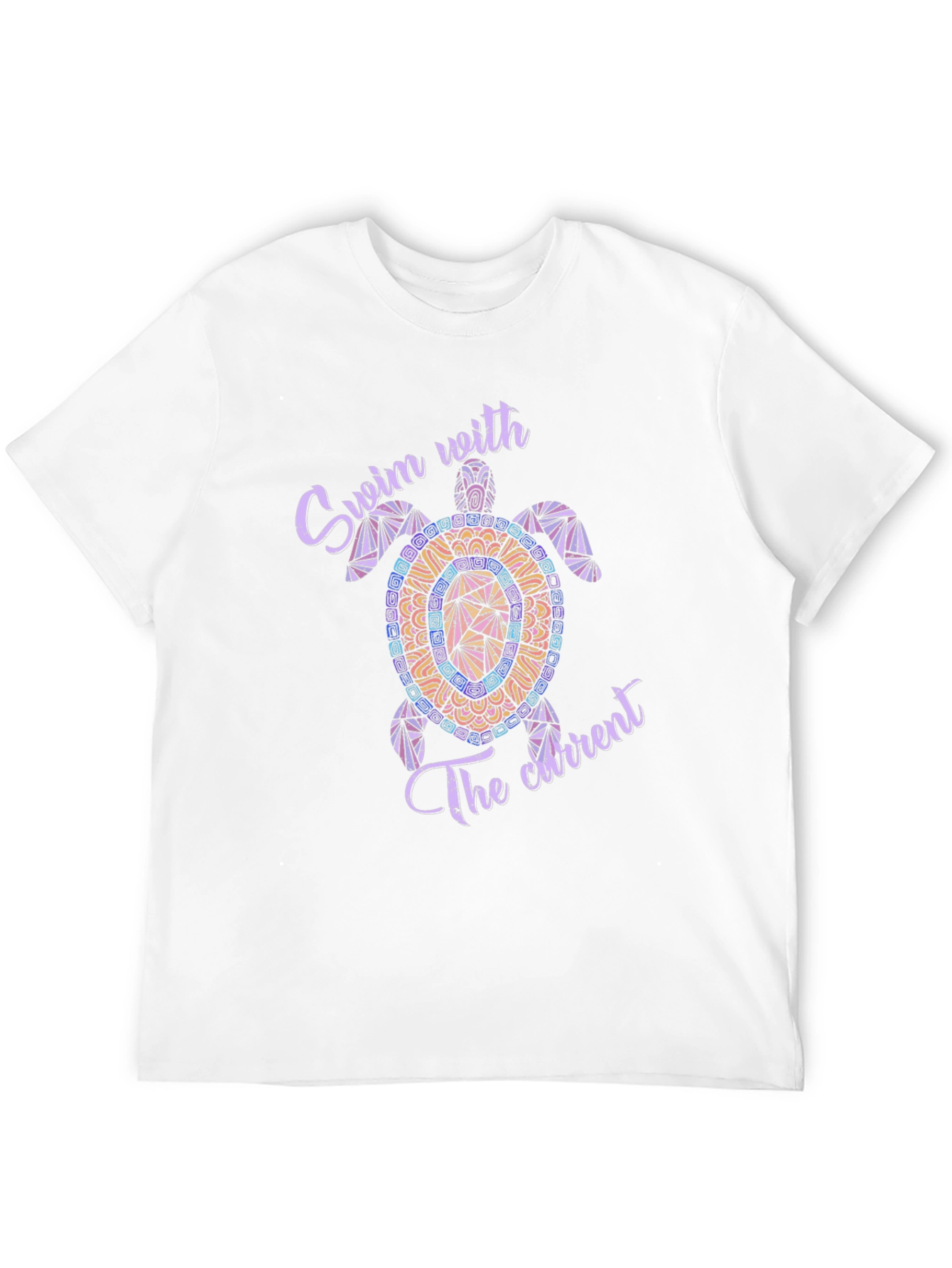 Swim with the Current Turtle T-Shirt