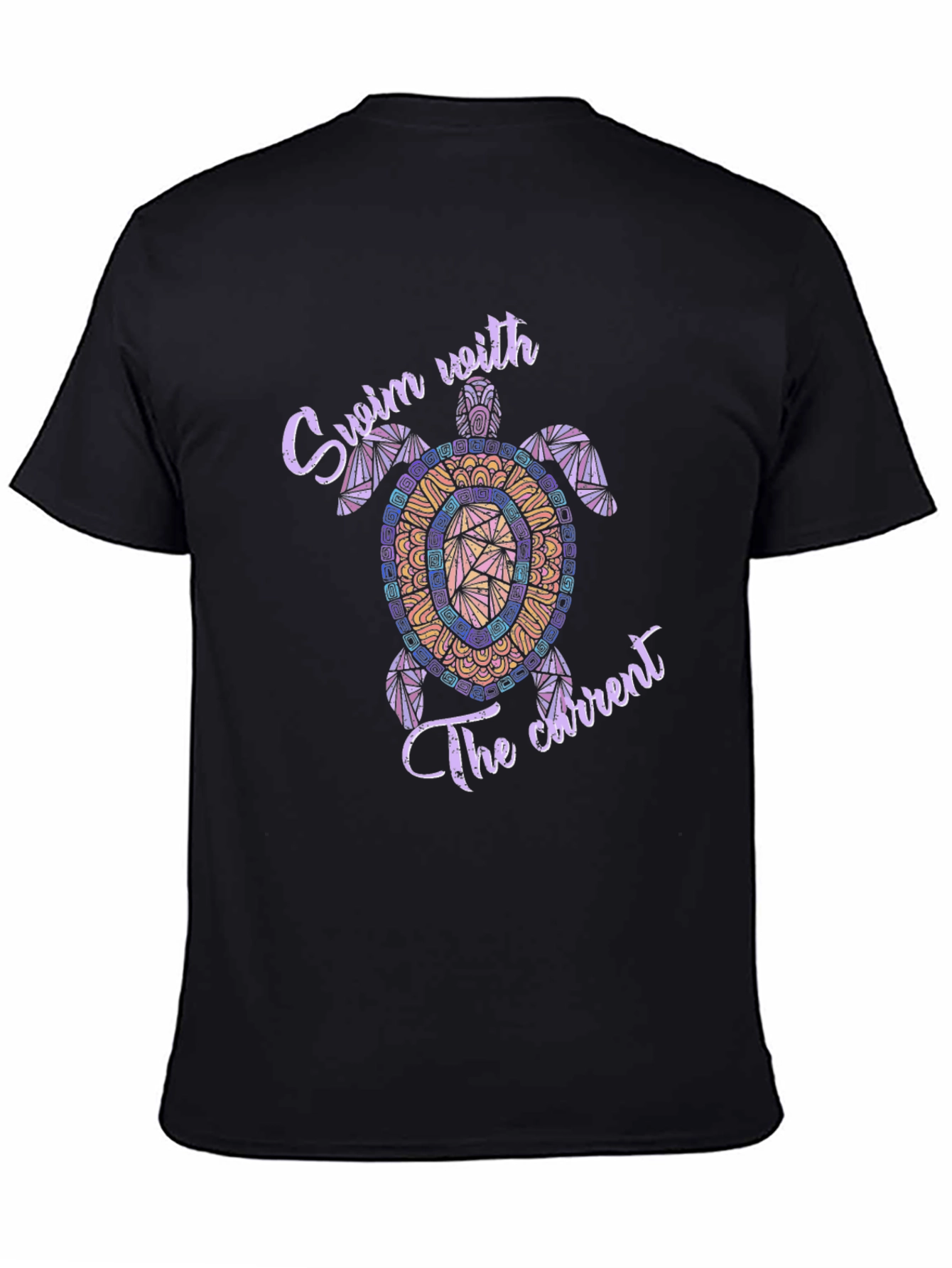 Swim with the Current Turtle T-Shirt