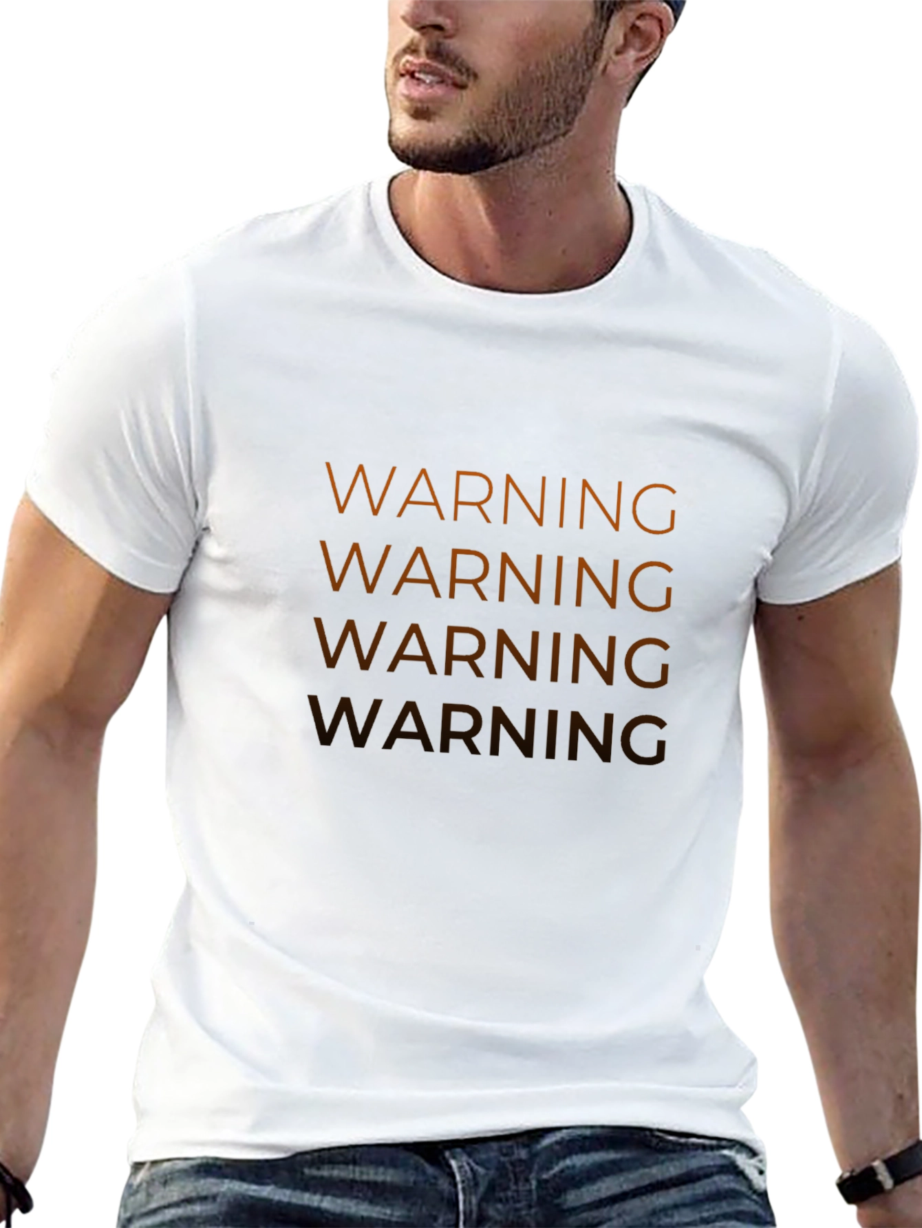 Warning Graphic Tee - Modern Streetwear