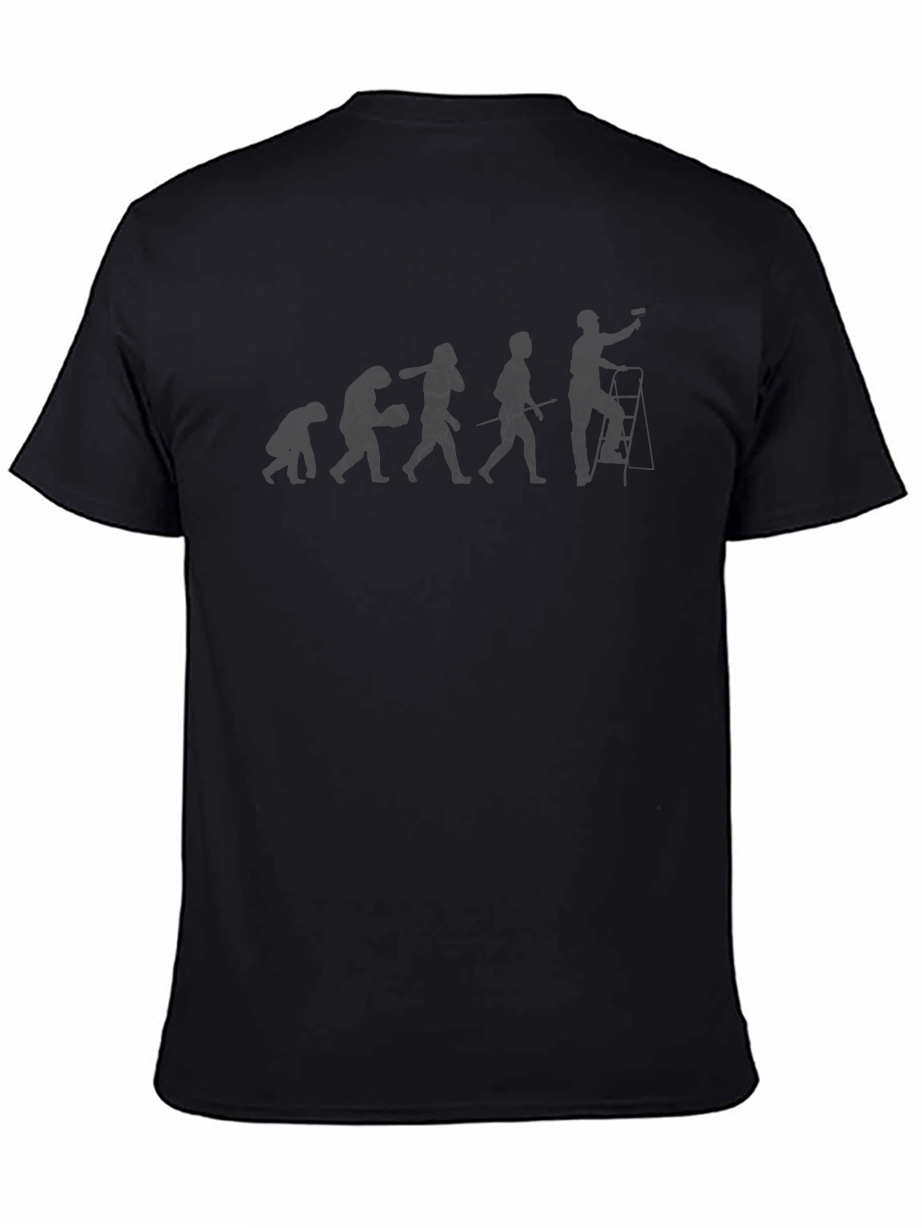 Evolution Painter T-Shirt - Black Cotton