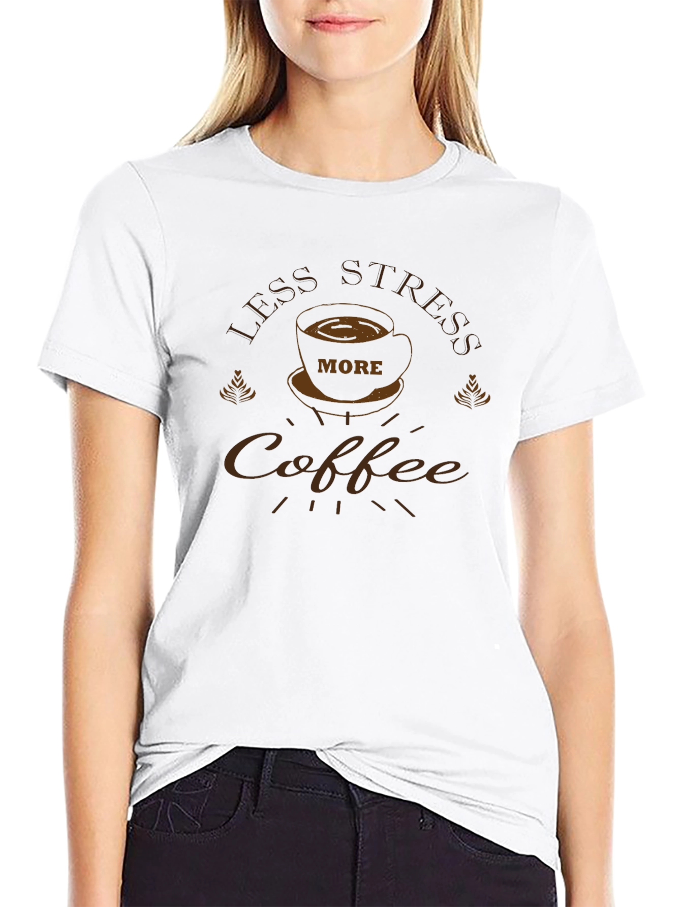 Less Stress More Coffee T-Shirt