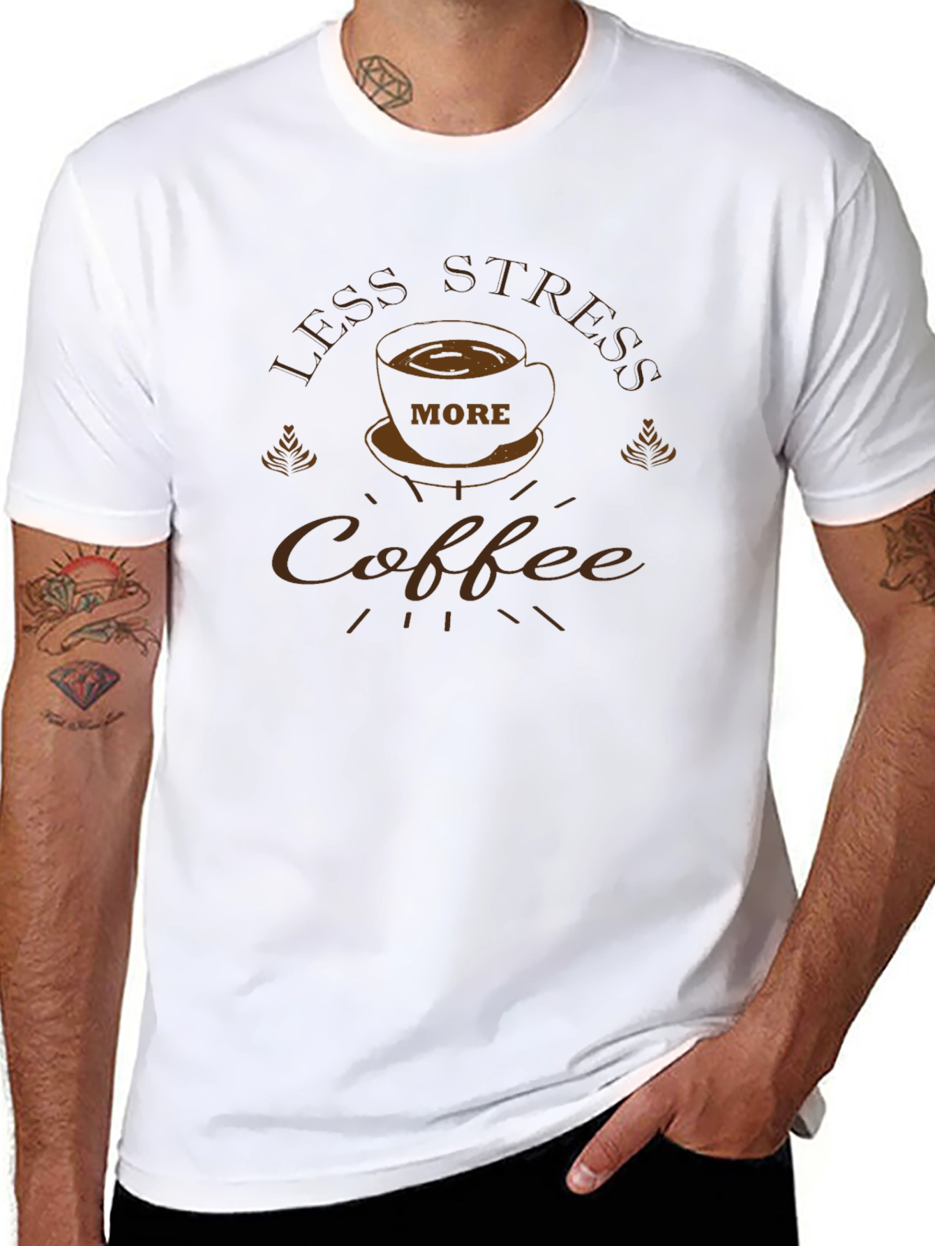 Less Stress More Coffee T-Shirt
