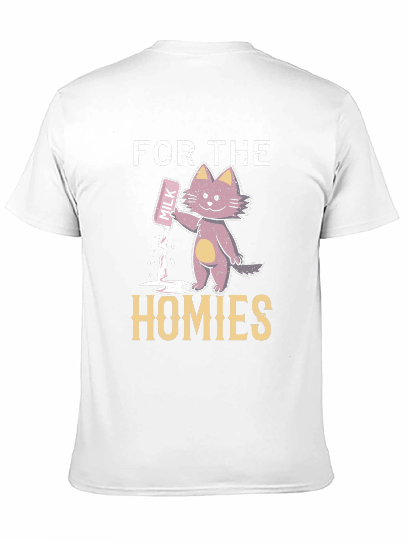 For The Homies Milk Cat Graphic T-Shirt