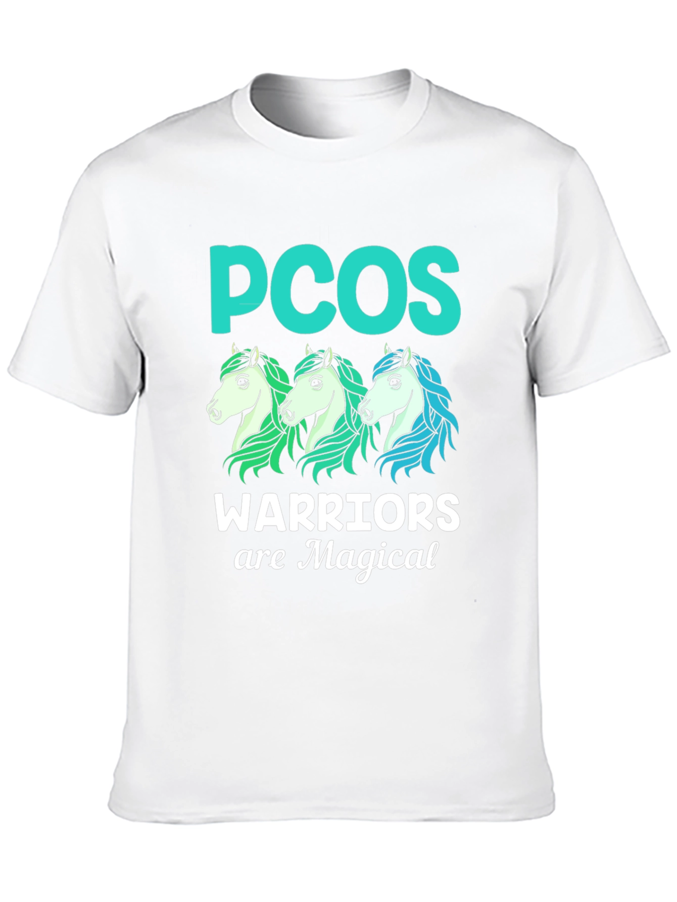 PCOS Warrior Magical Horses Graphic Tee