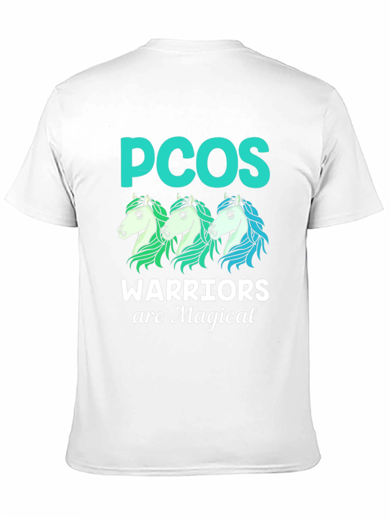PCOS Warrior Magical Horses Graphic Tee