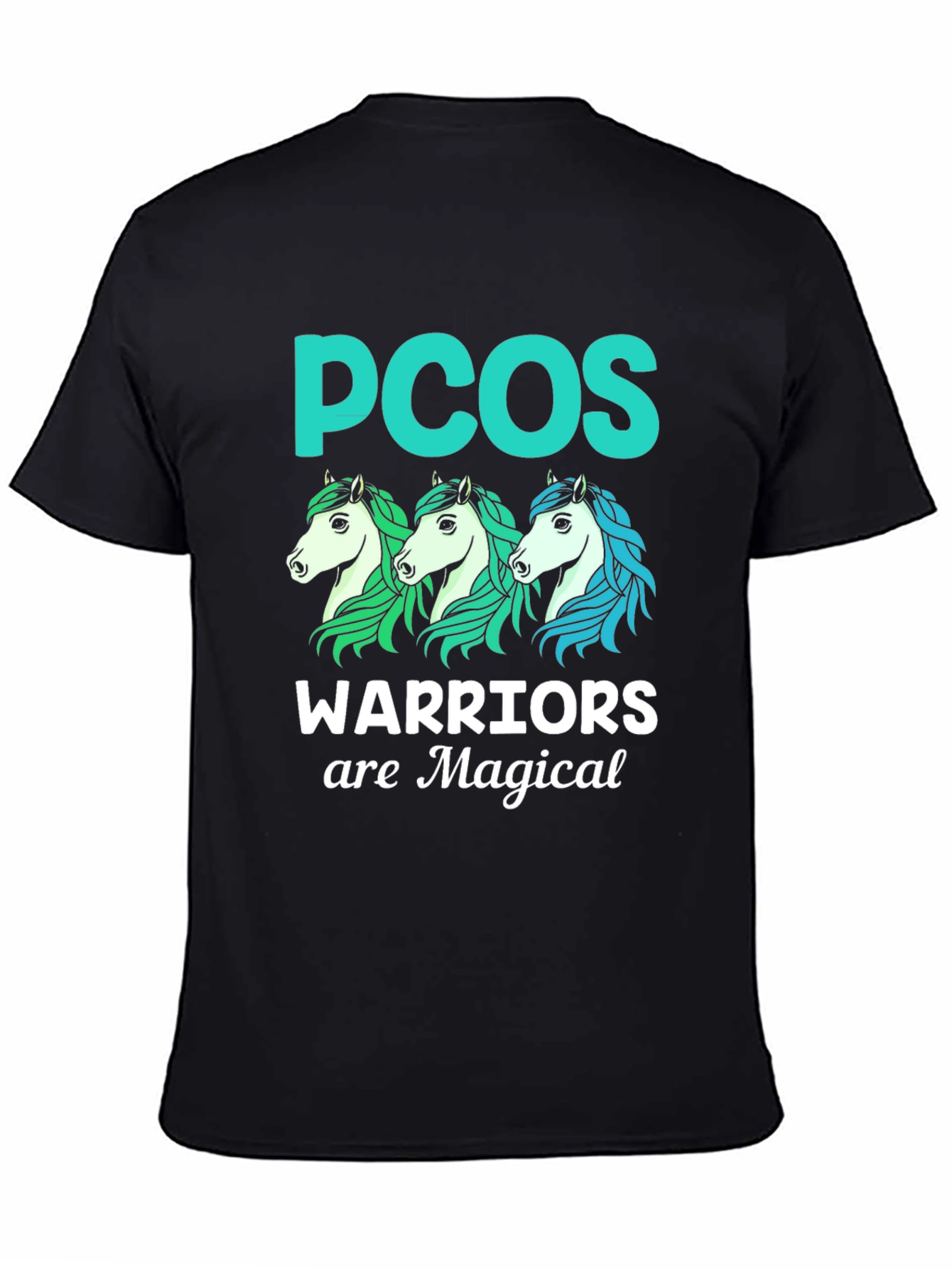 PCOS Warrior Magical Horses Graphic Tee
