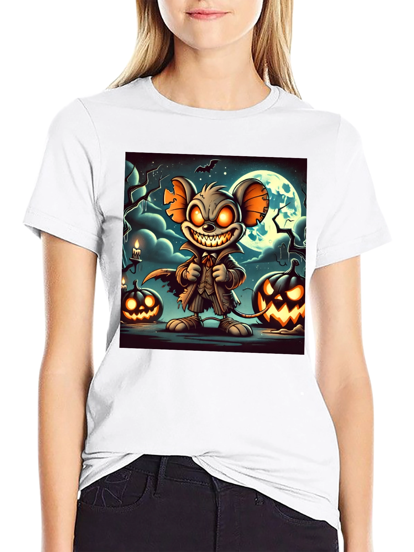Spooky Halloween Mouse T-Shirt