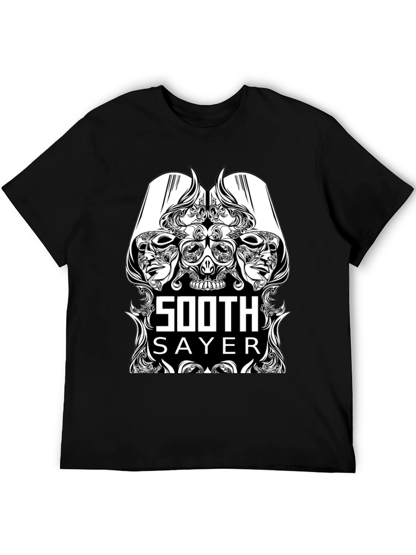 Soothsayer Graphic Print Black Tee