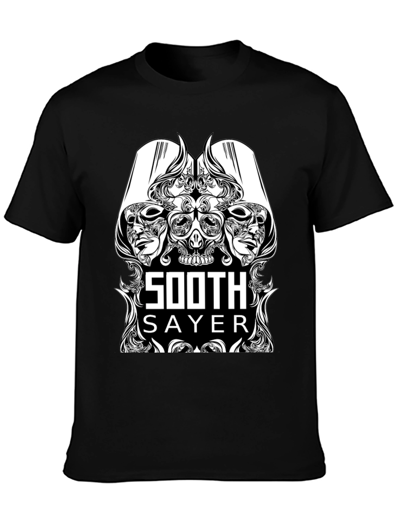 Soothsayer Graphic Print Black Tee