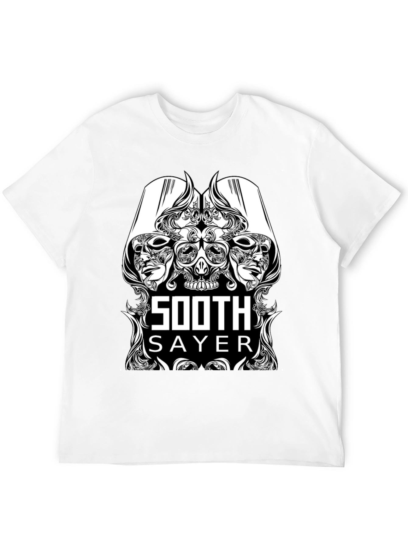 Soothsayer Graphic Print Black Tee