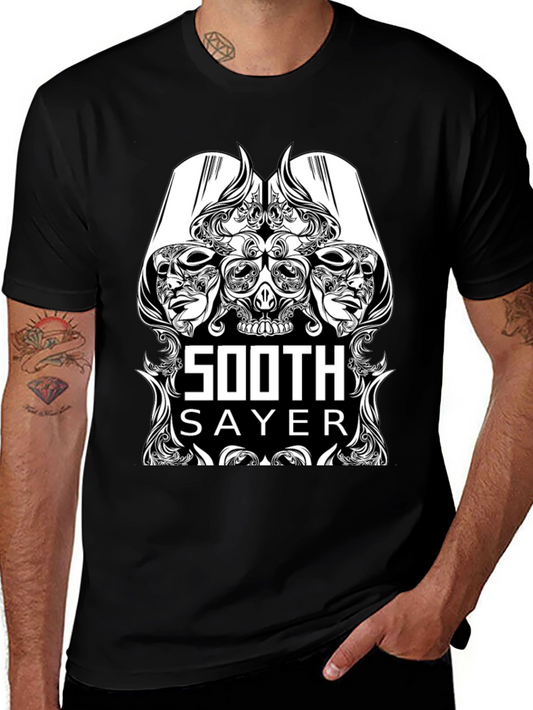 Soothsayer Graphic Print Black Tee