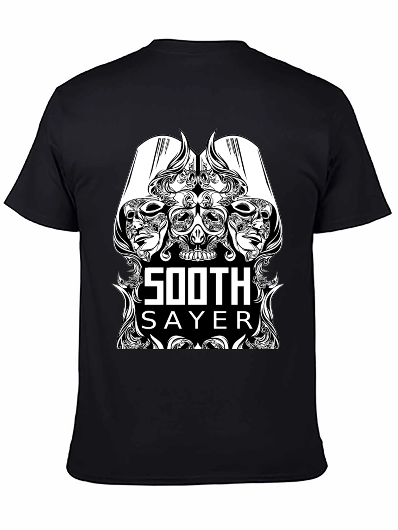 Soothsayer Graphic Print Black Tee