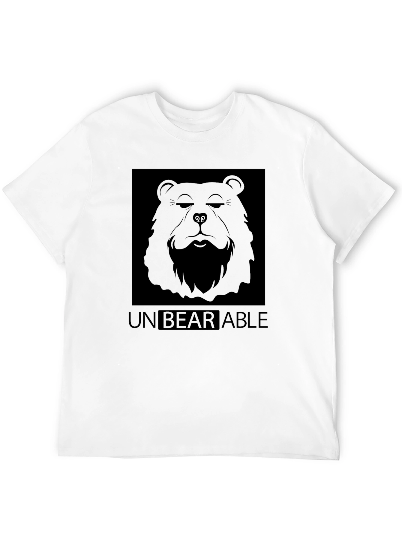 Unbearable Bear Graphic T-Shirt - Black