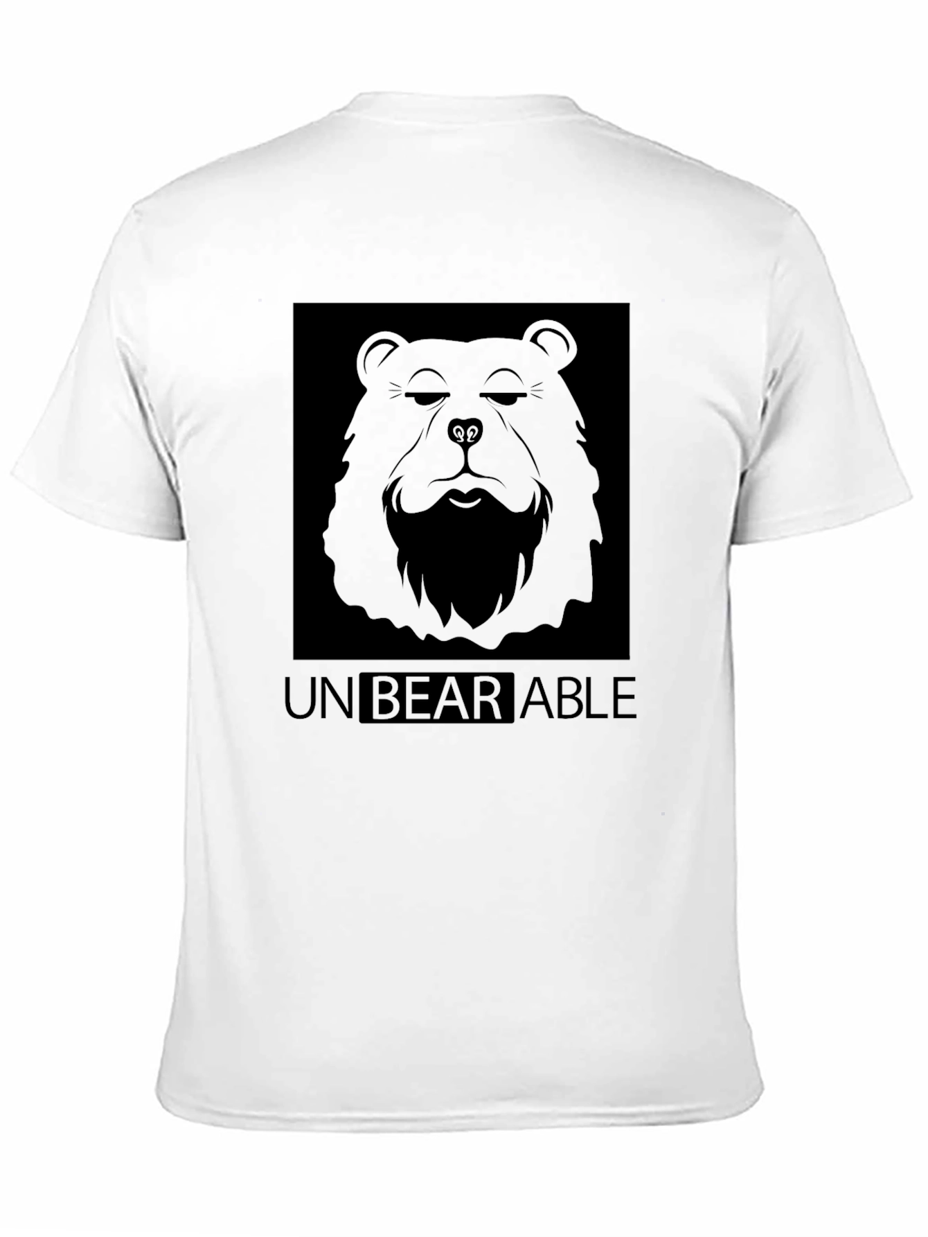 Unbearable Bear Graphic T-Shirt - Black