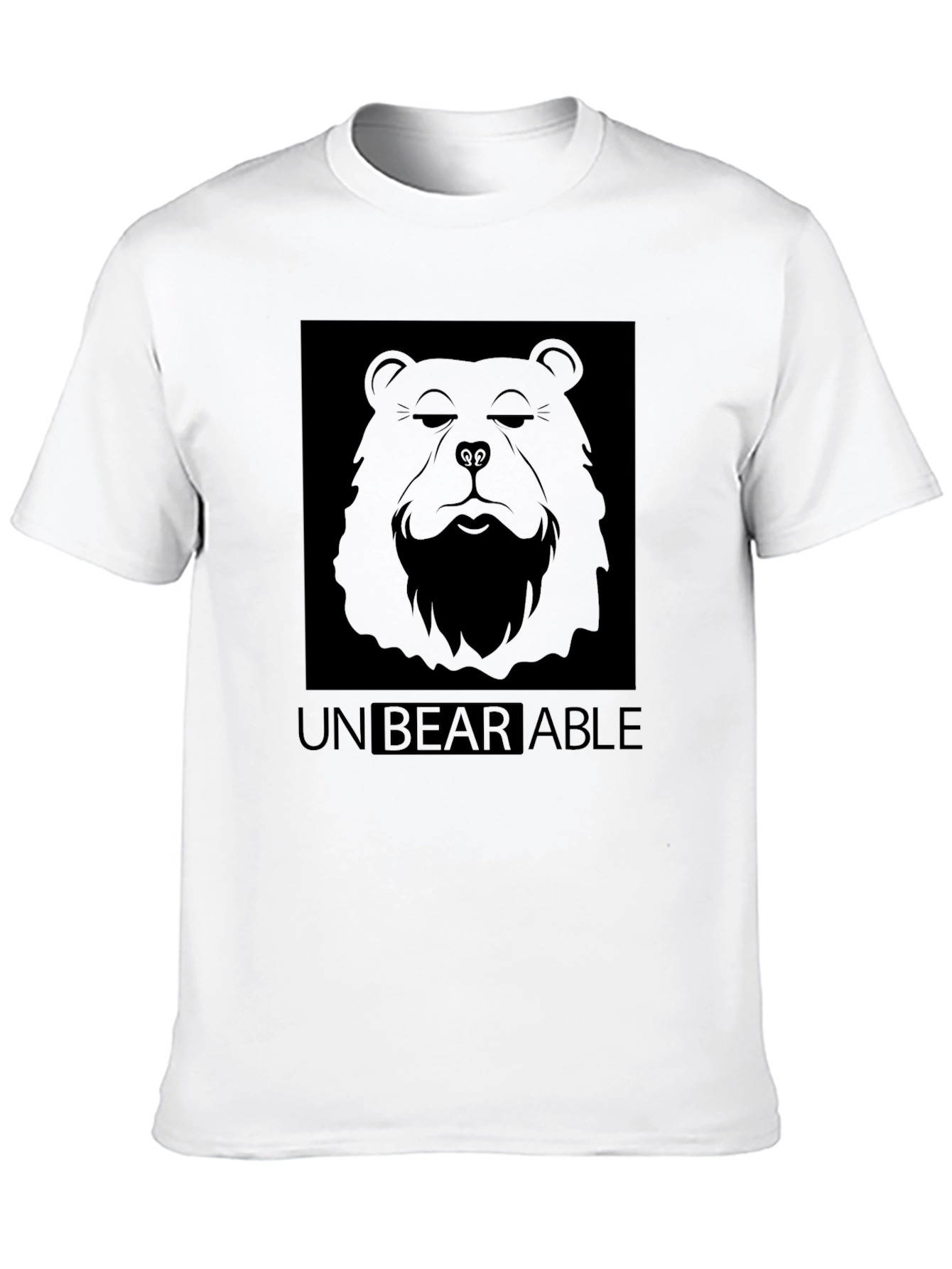 Unbearable Bear Graphic T-Shirt - Black