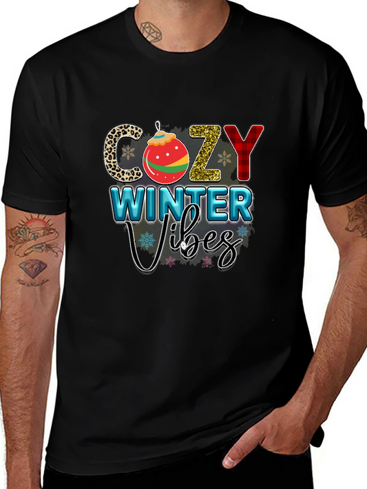 Cozy Winter Vibes Graphic Tee Shirt
