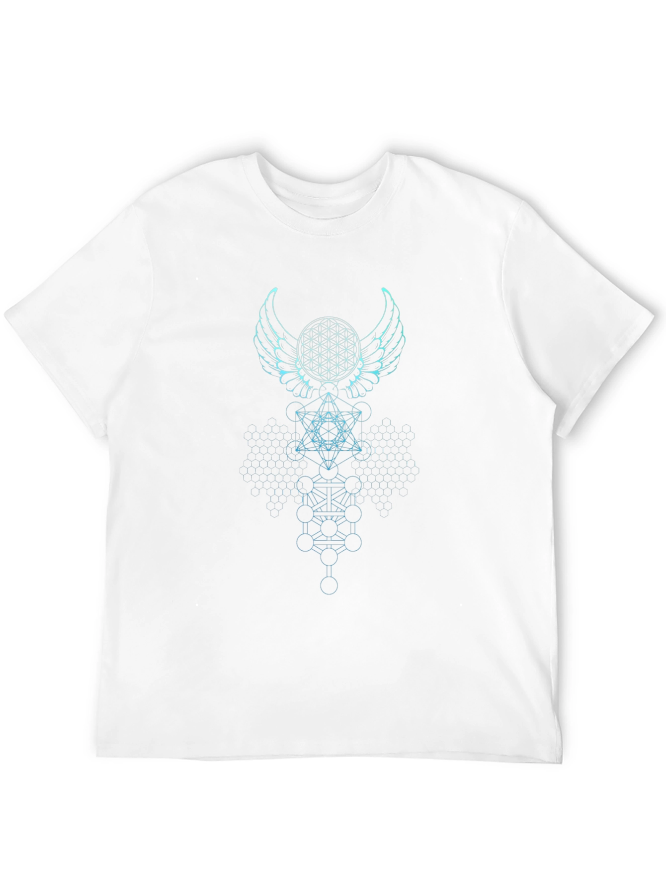 Geometric Print T-Shirt - Mystical Design