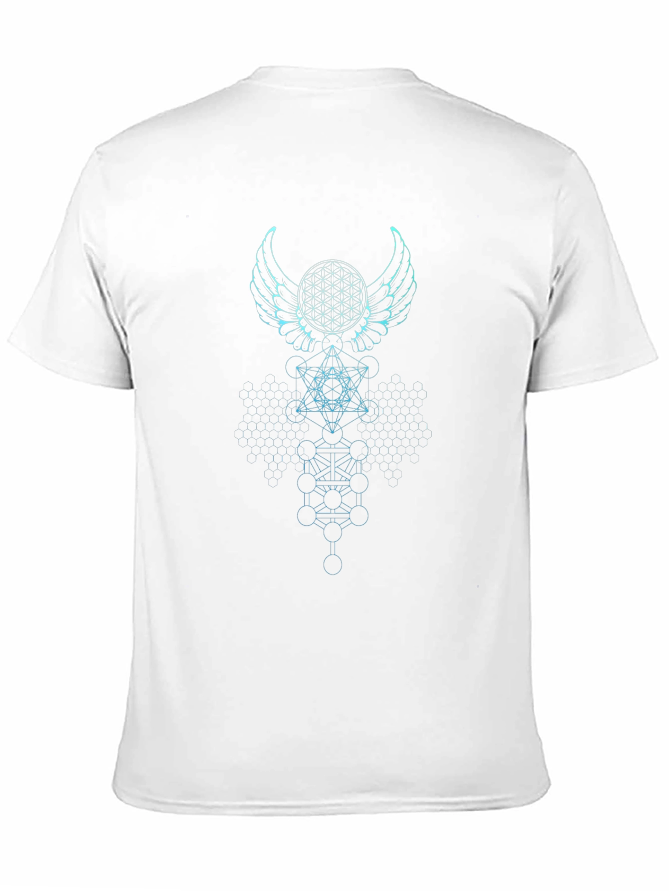 Geometric Print T-Shirt - Mystical Design