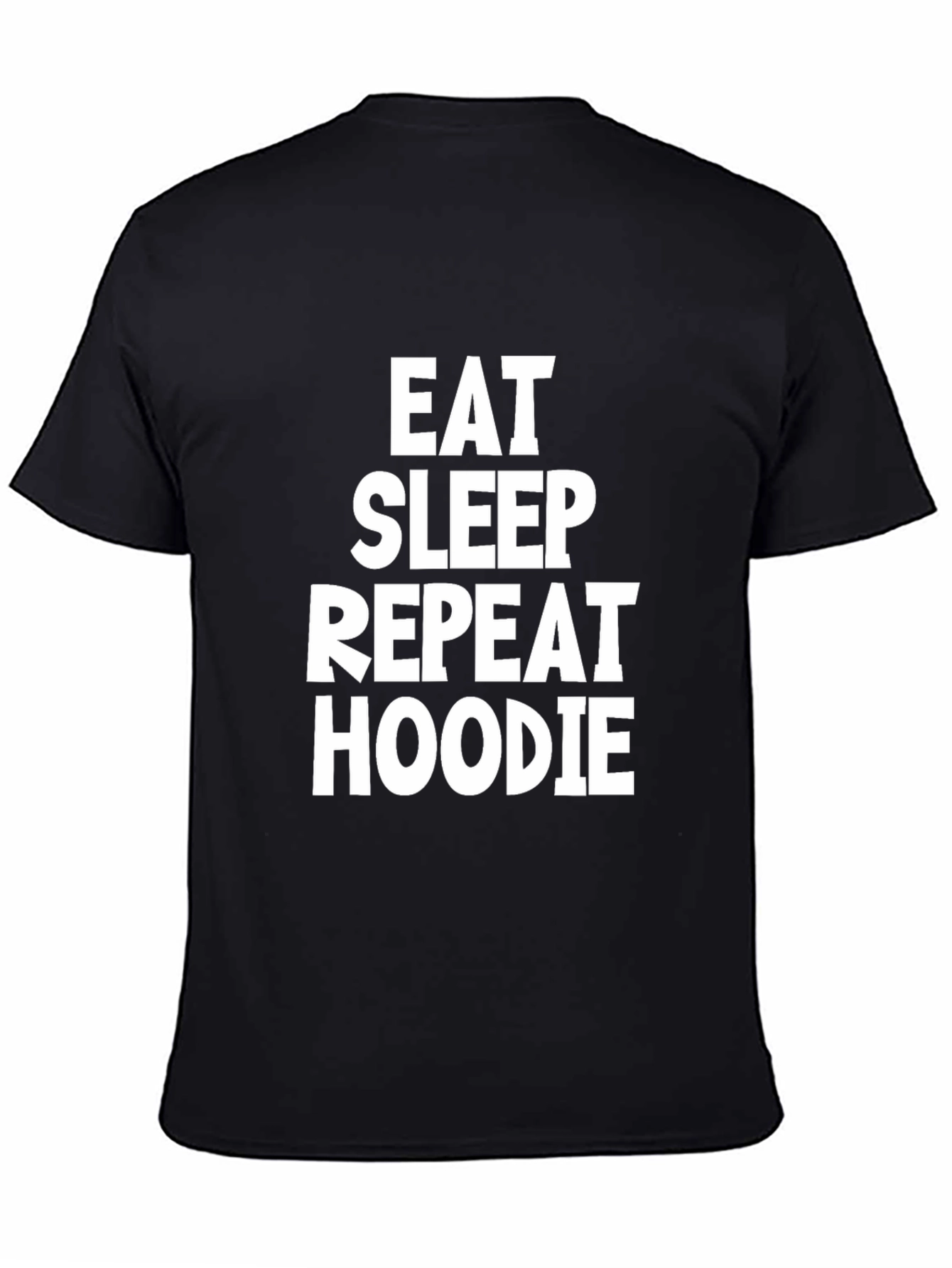 Eat Sleep Repeat Hoodie T-Shirt - Black