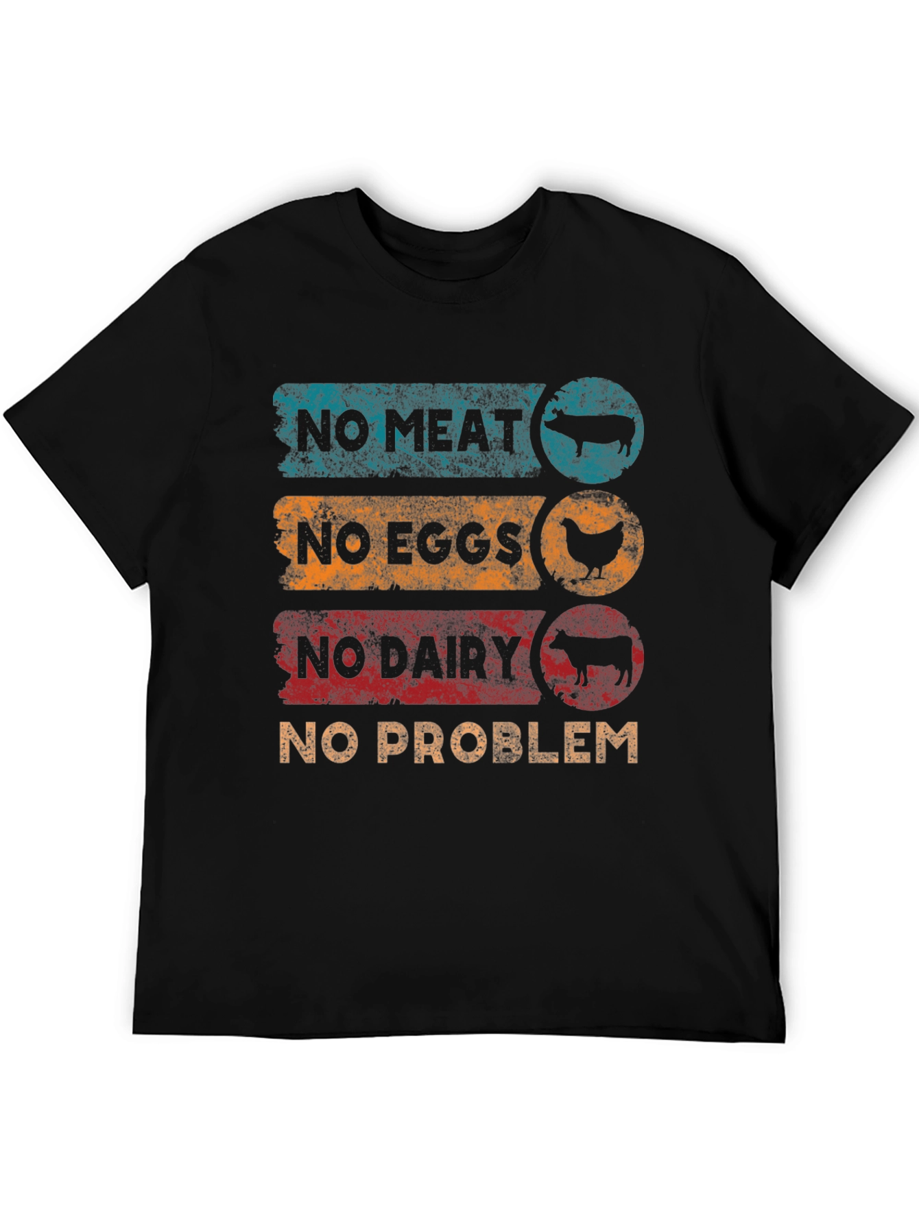 Vegan No Meat No Eggs No Dairy T-Shirt