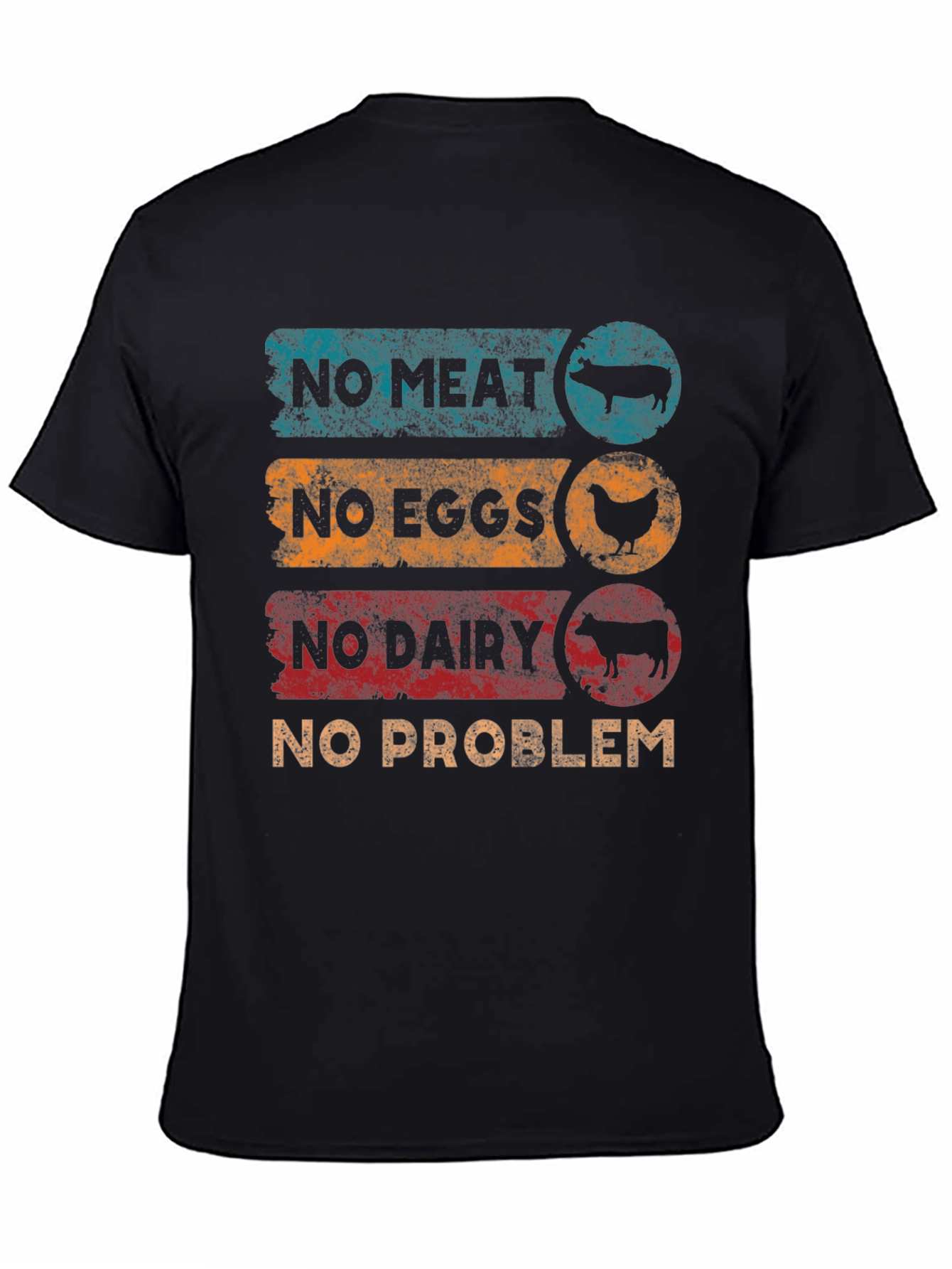 Vegan No Meat No Eggs No Dairy T-Shirt