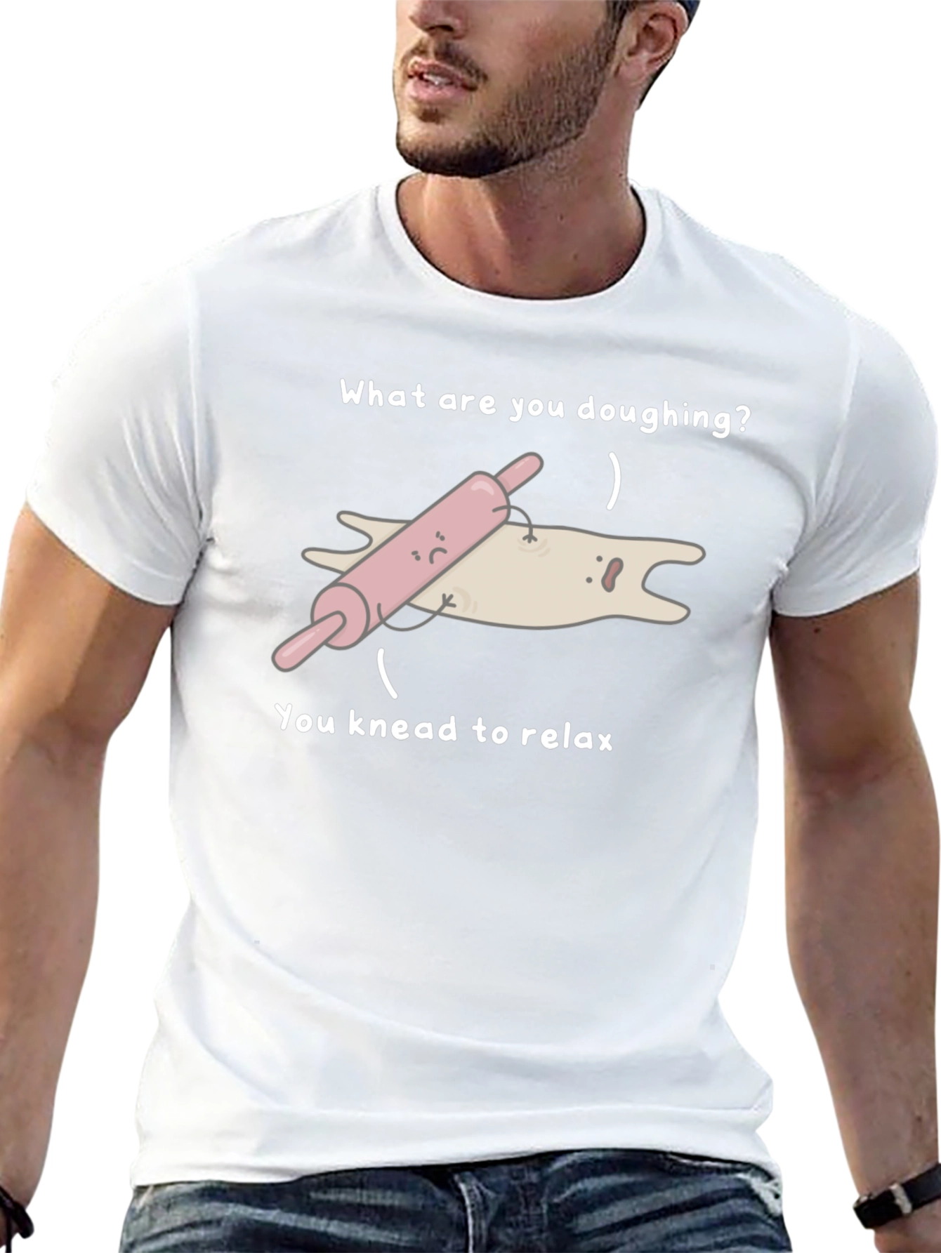 Funny Doughing T-Shirt - Knead to Relax!