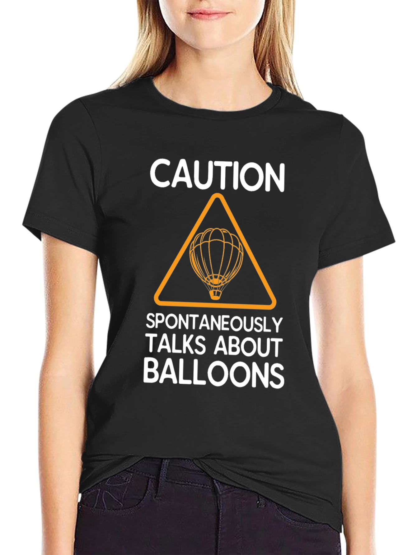 Caution Spontaneously Talks About Balloons T-Shirt