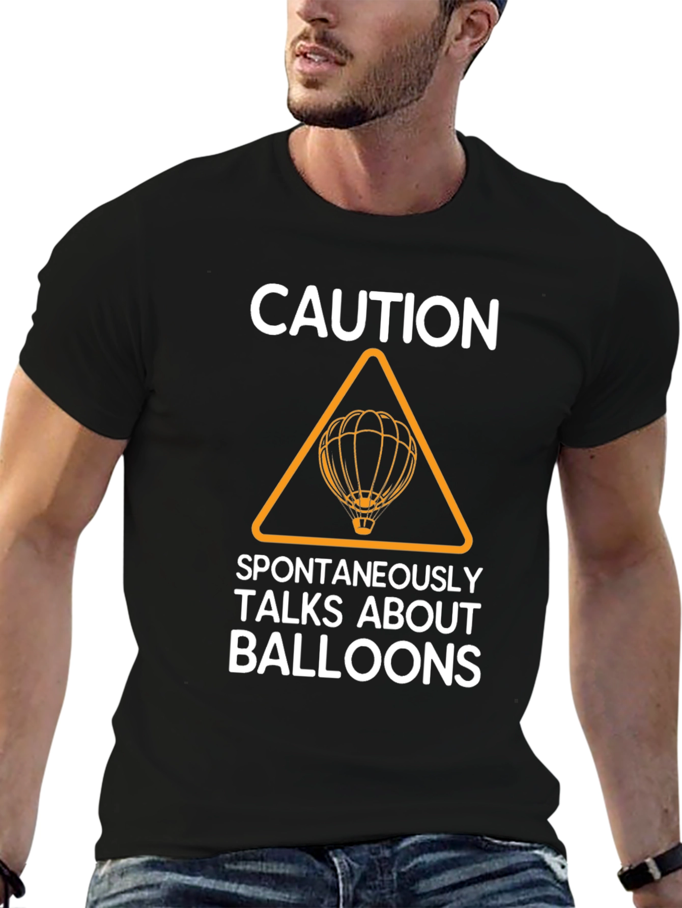 Caution Spontaneously Talks About Balloons T-Shirt