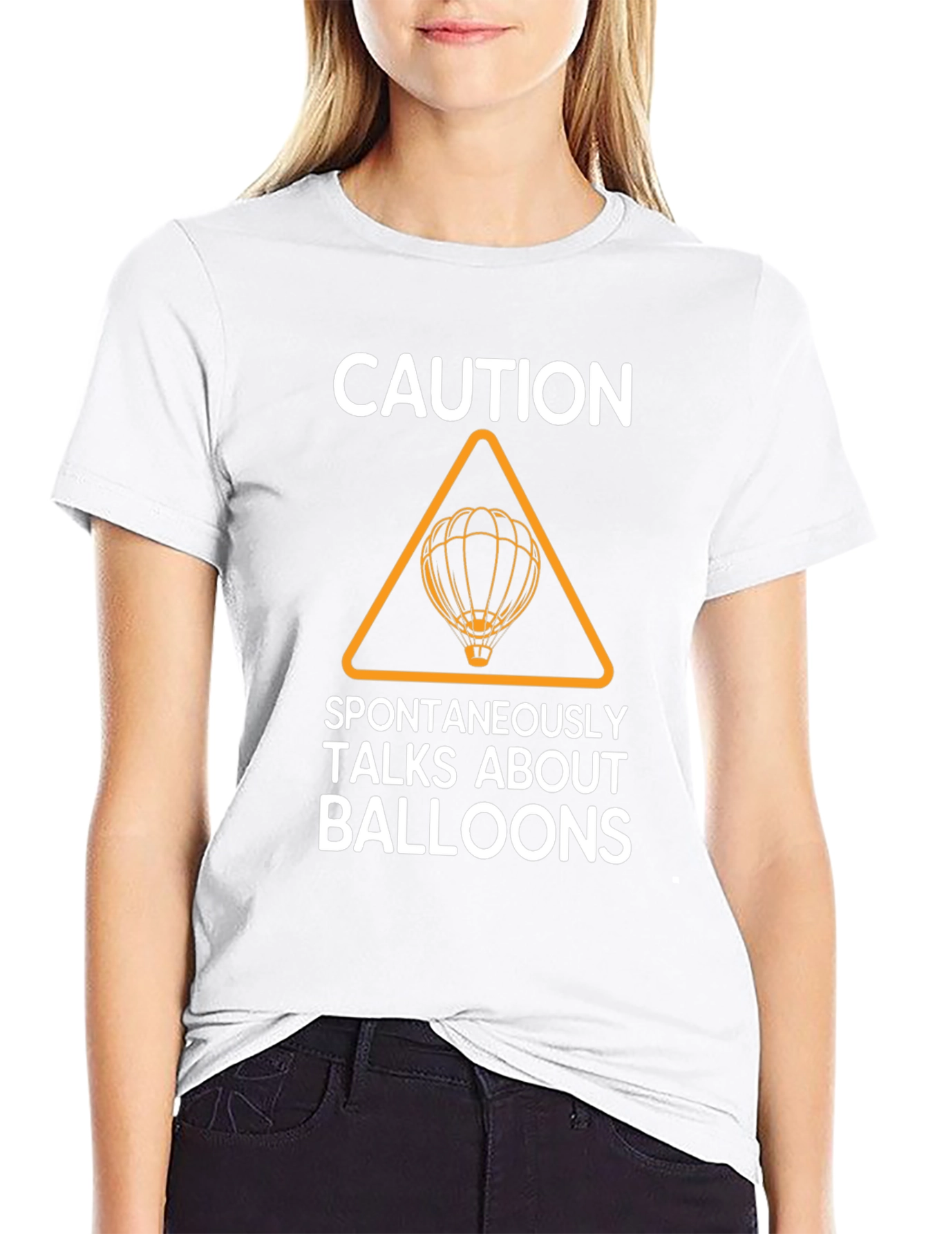 Caution Spontaneously Talks About Balloons T-Shirt