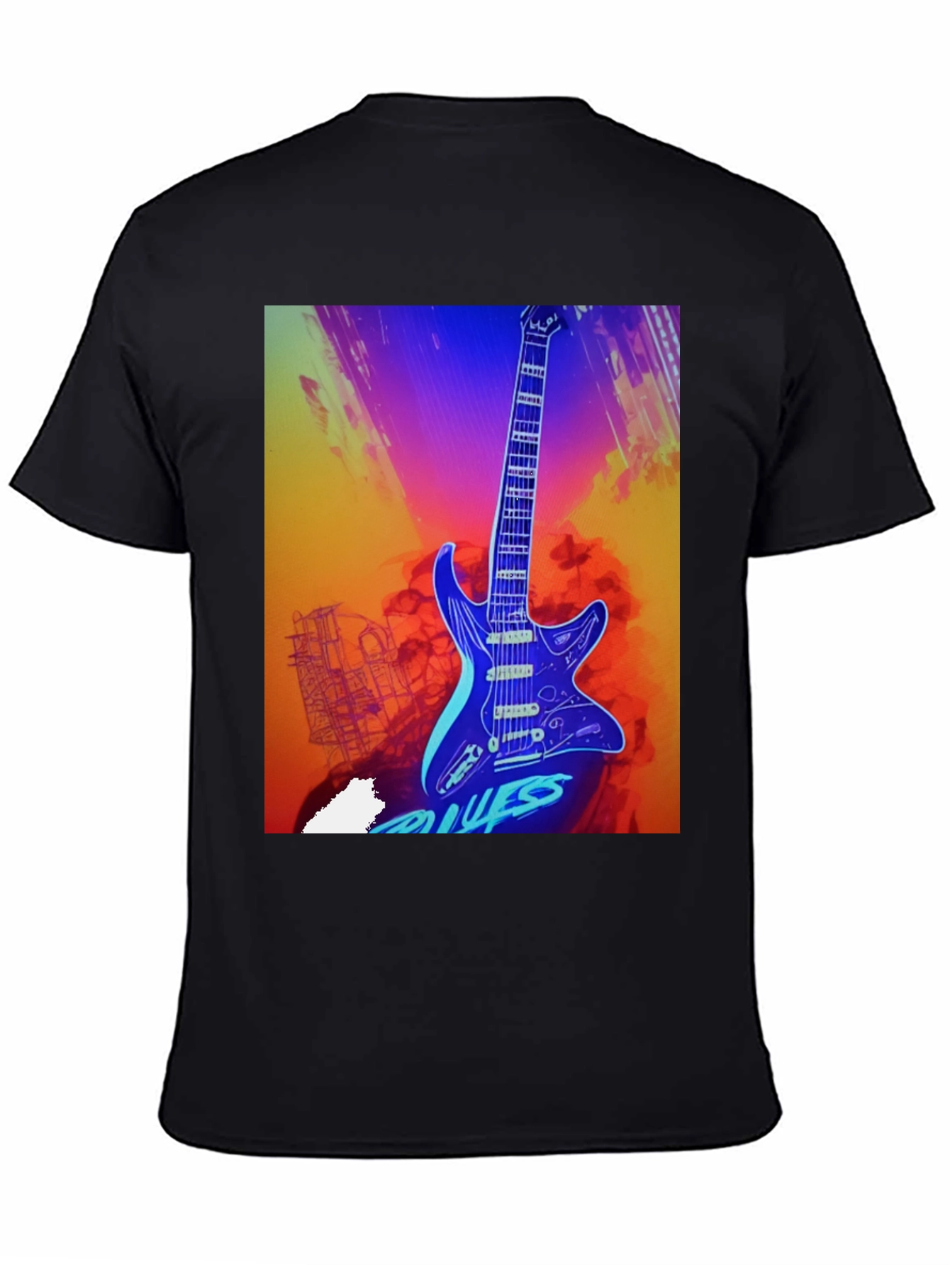 Blues Guitar Graphic Tee - Cool Music T-Shirt
