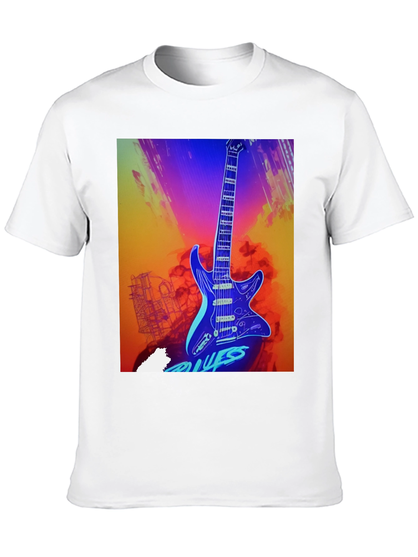 Blues Guitar Graphic Tee - Cool Music T-Shirt