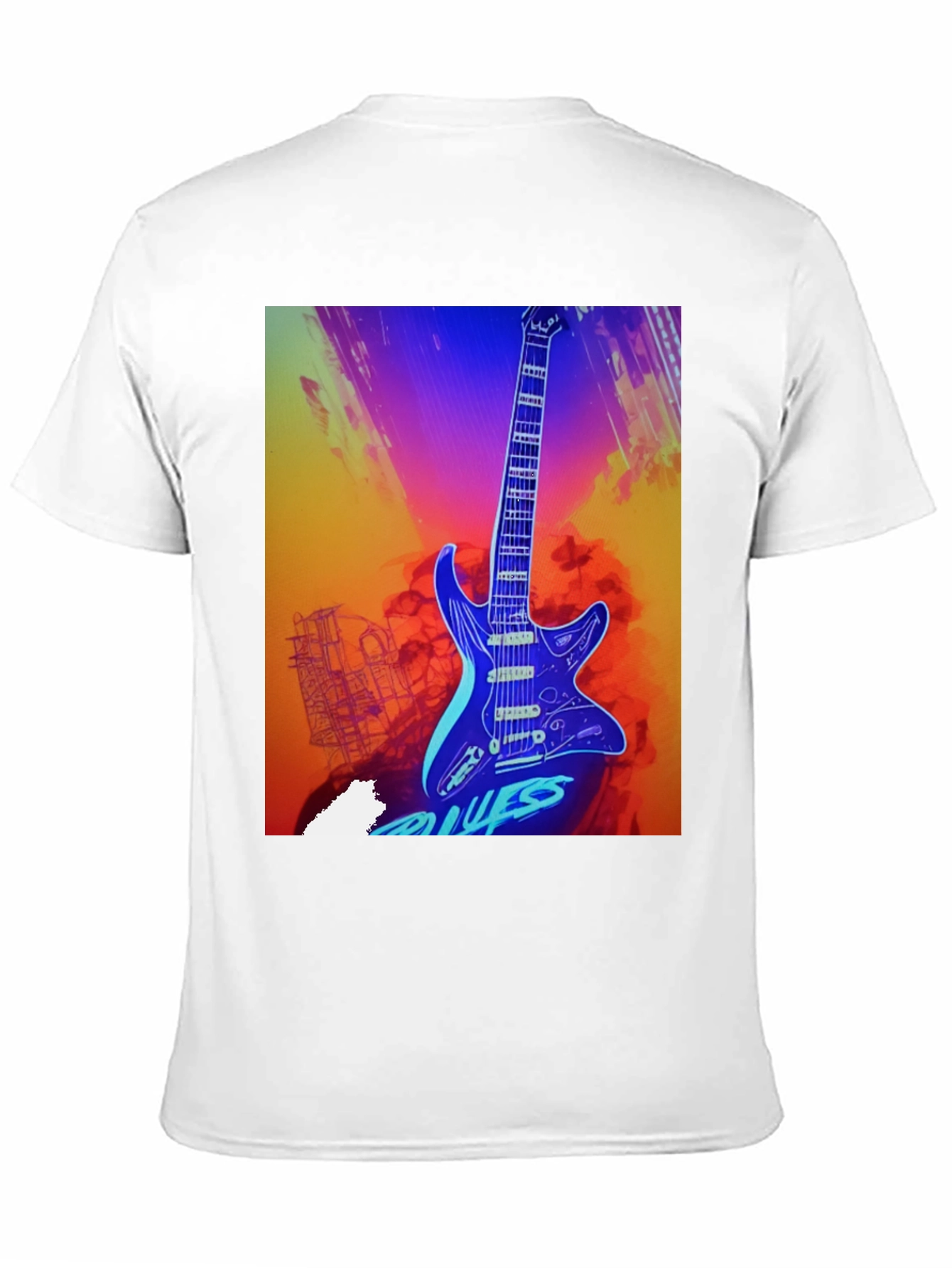 Blues Guitar Graphic Tee - Cool Music T-Shirt