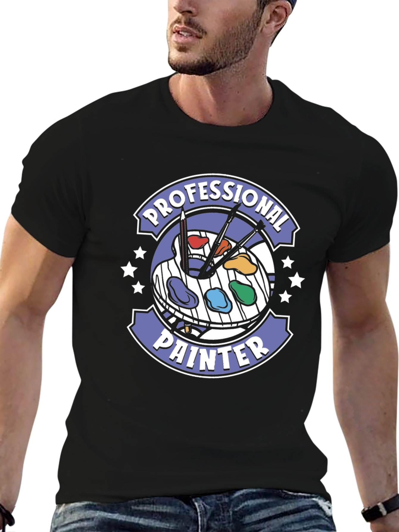 Professional Painter T-Shirt Artist Palette Design