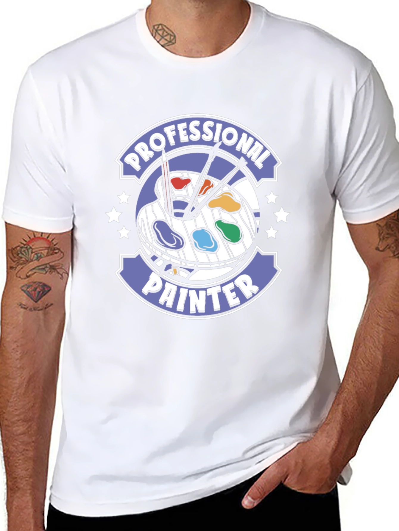Professional Painter T-Shirt Artist Palette Design