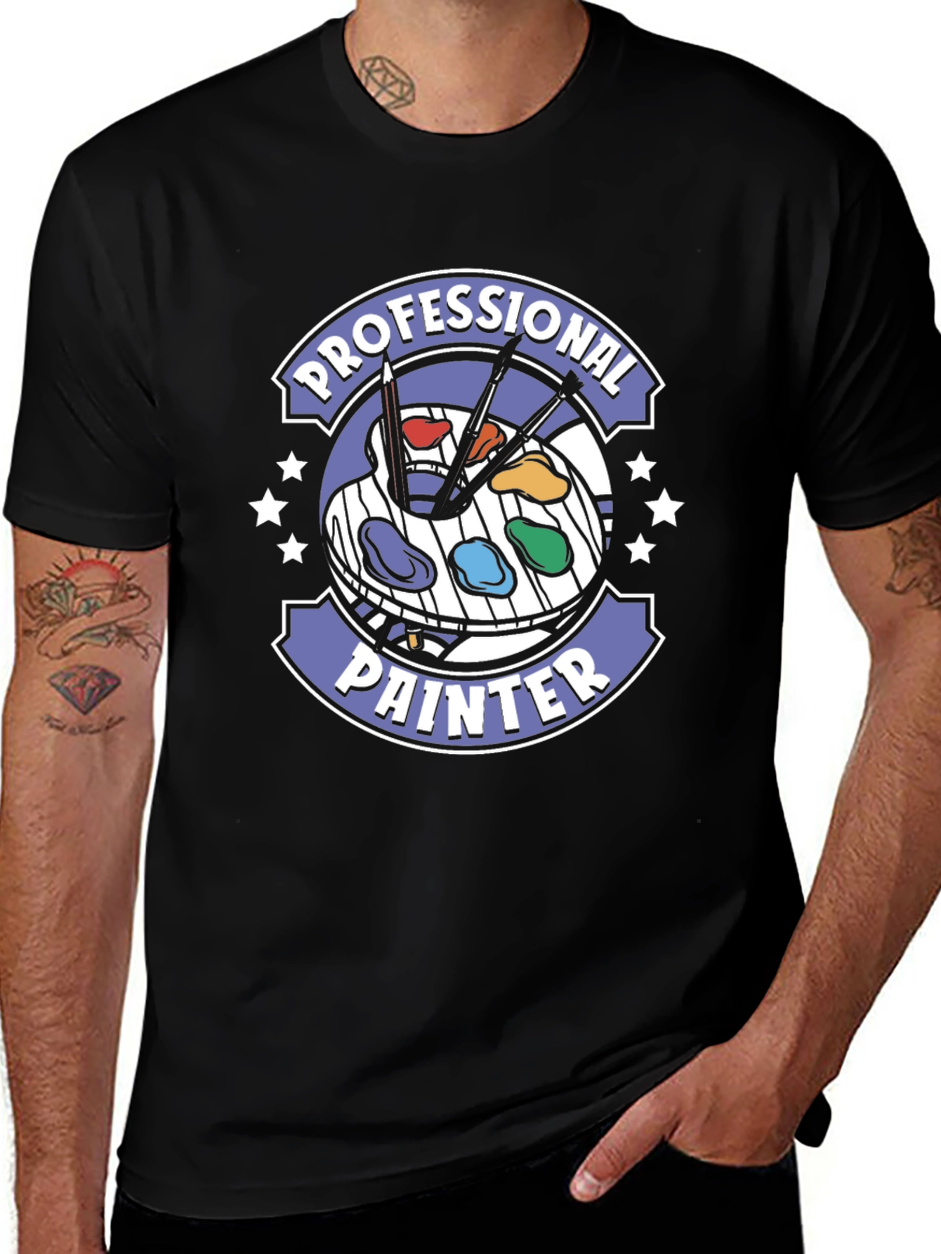 Professional Painter T-Shirt Artist Palette Design