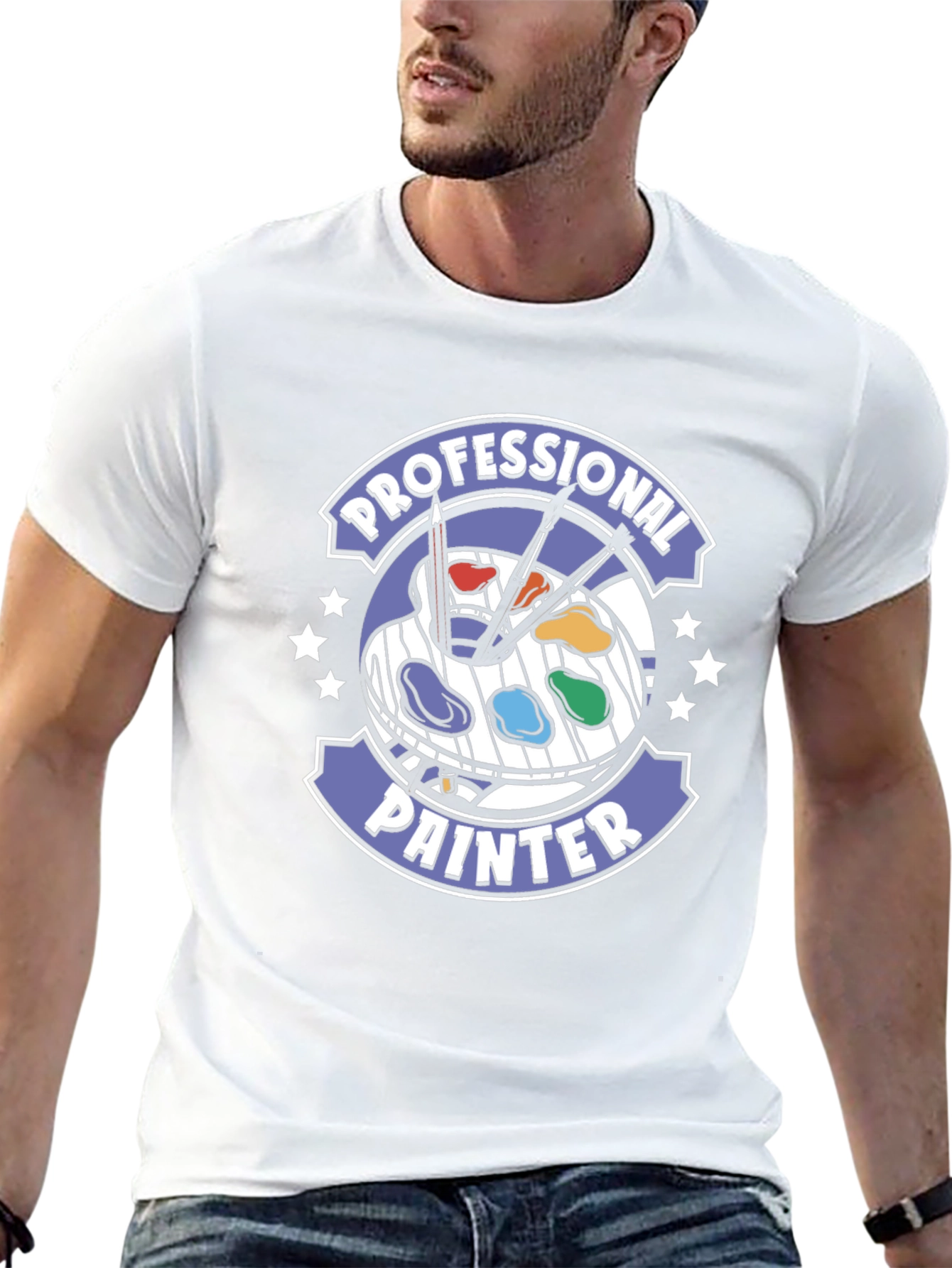 Professional Painter T-Shirt Artist Palette Design