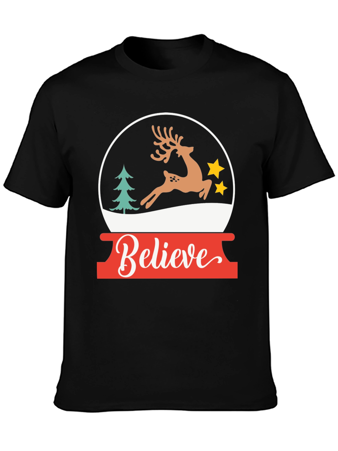 Believe Christmas Graphic Tee