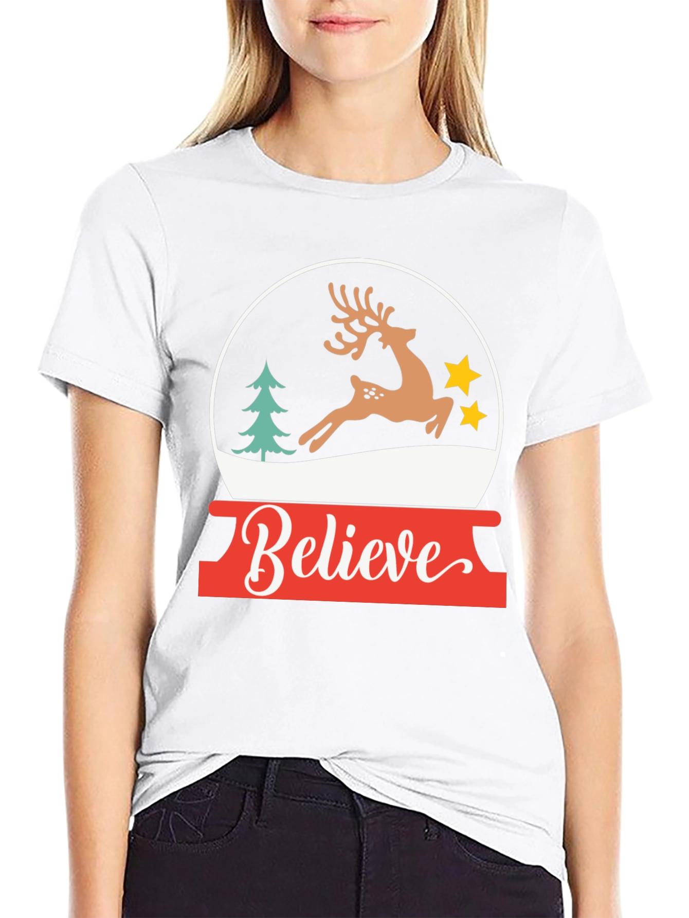 Believe Christmas Graphic Tee