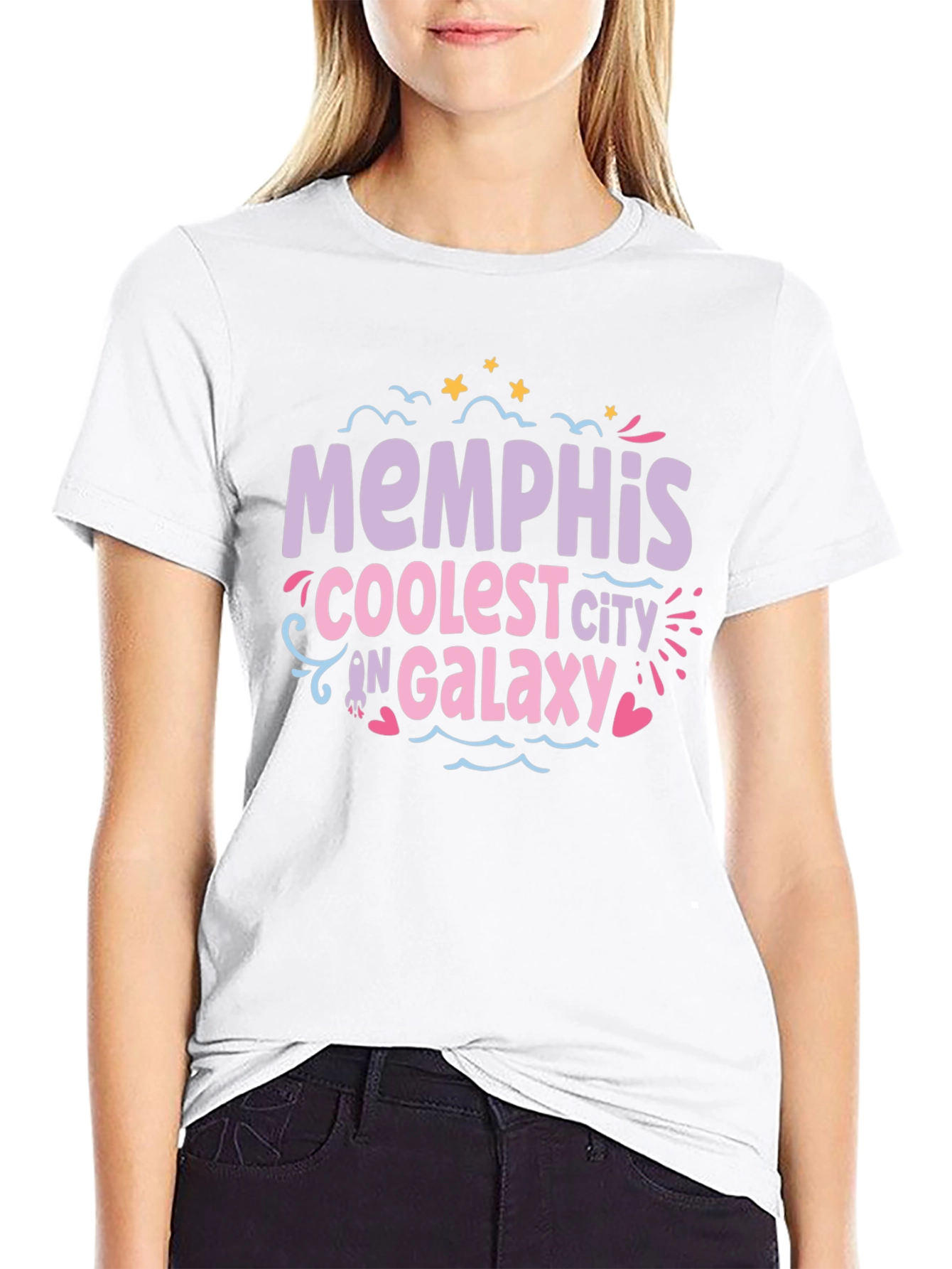 Memphis Coolest City T-Shirt - Black Cotton Tee