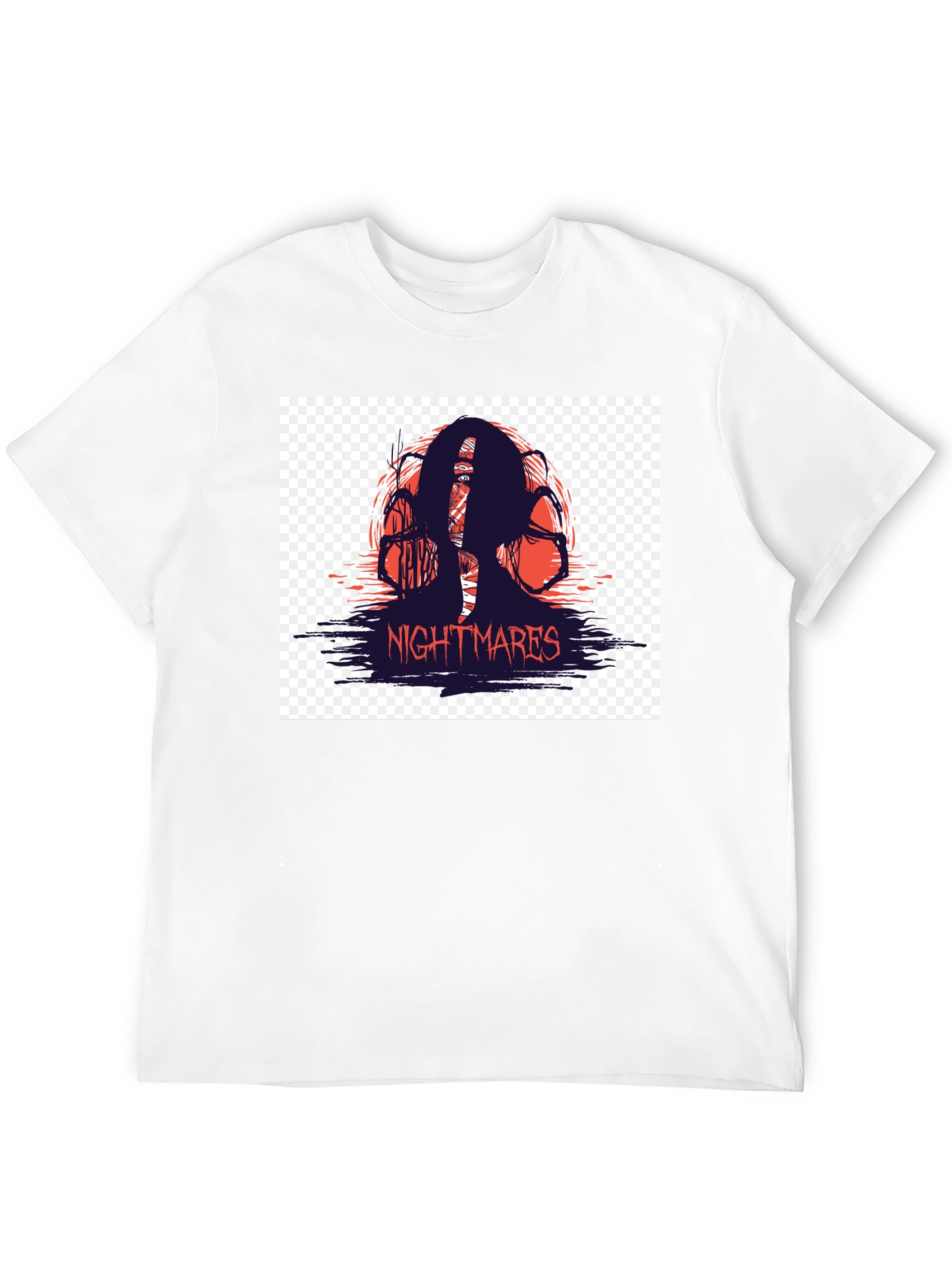 Nightmares Graphic T-Shirt - Black Horror Tee