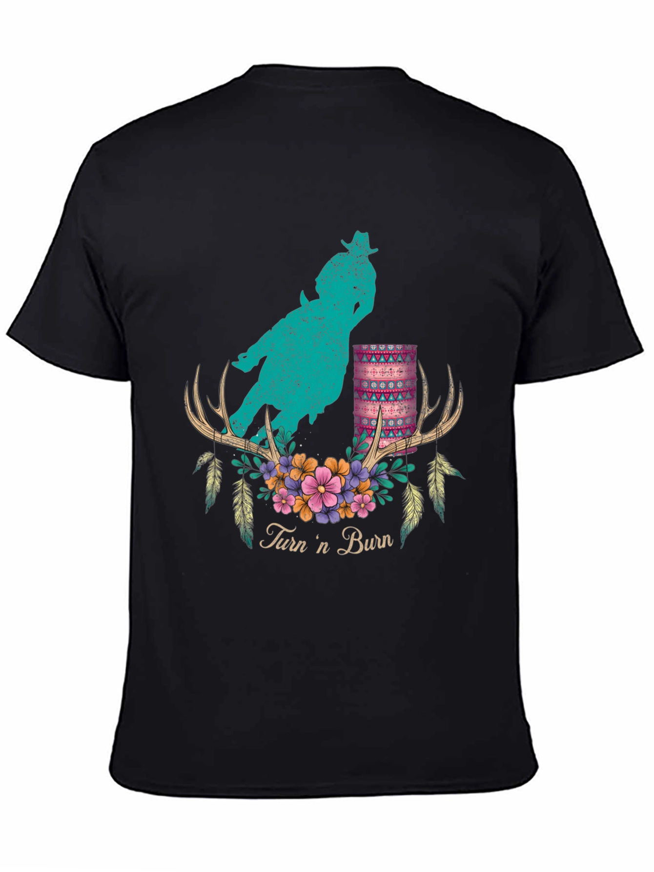 Turn n Burn Barrel Racer Graphic Tee