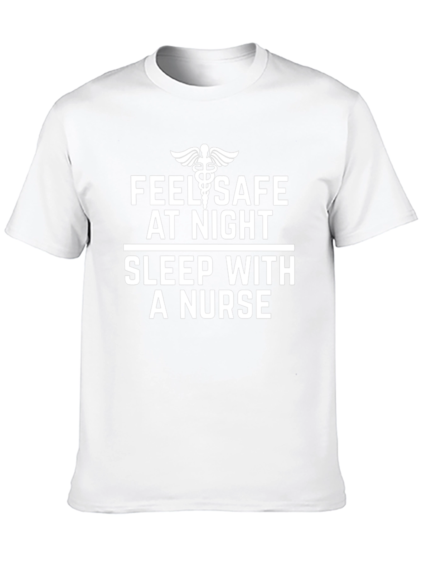 Feel Safe Sleep With A Nurse Black T-Shirt