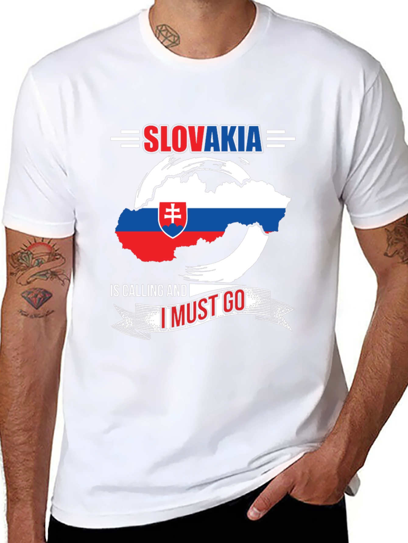 Slovakia Calling Mens Graphic T-Shirt