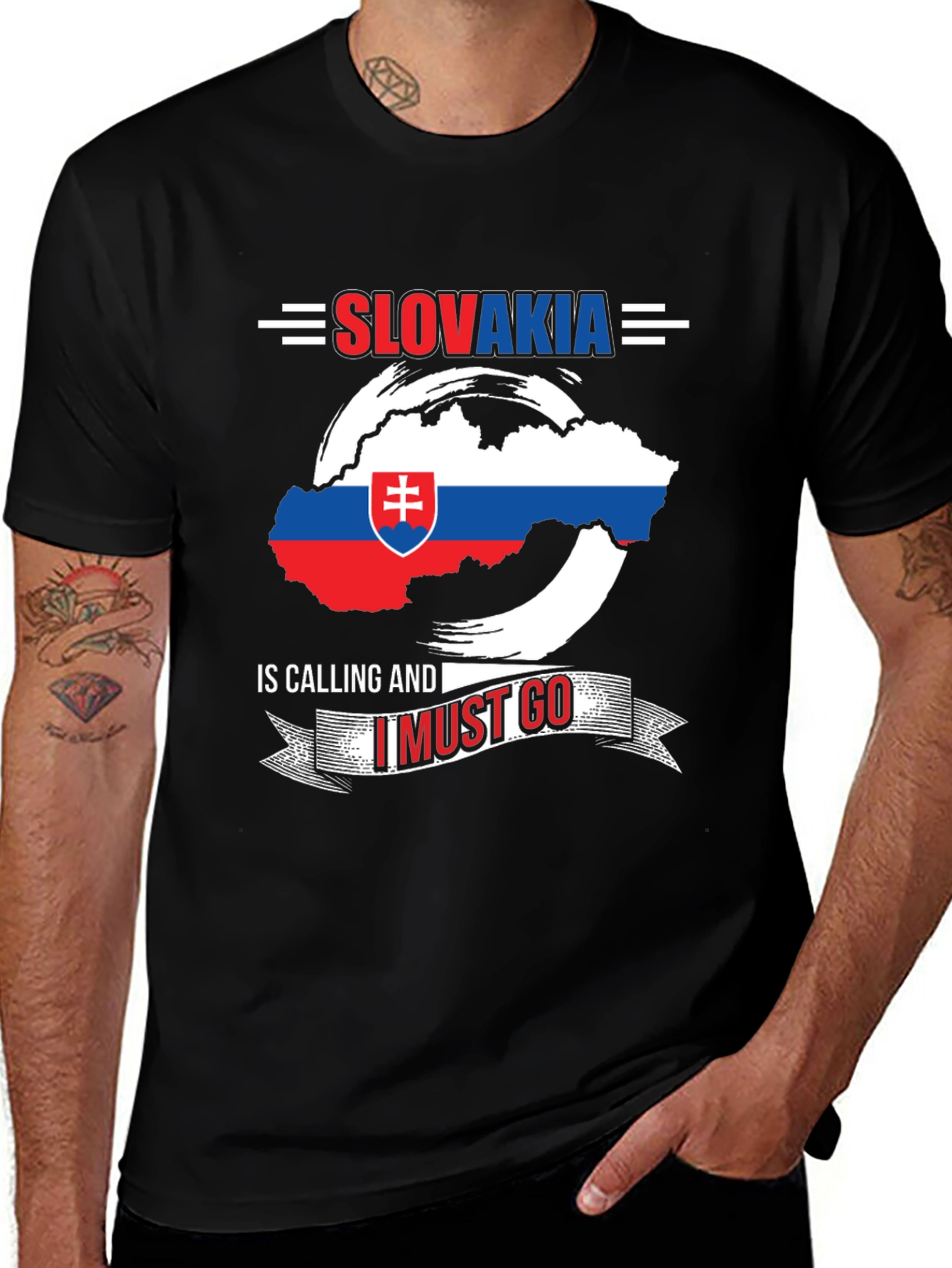 Slovakia Calling Mens Graphic T-Shirt