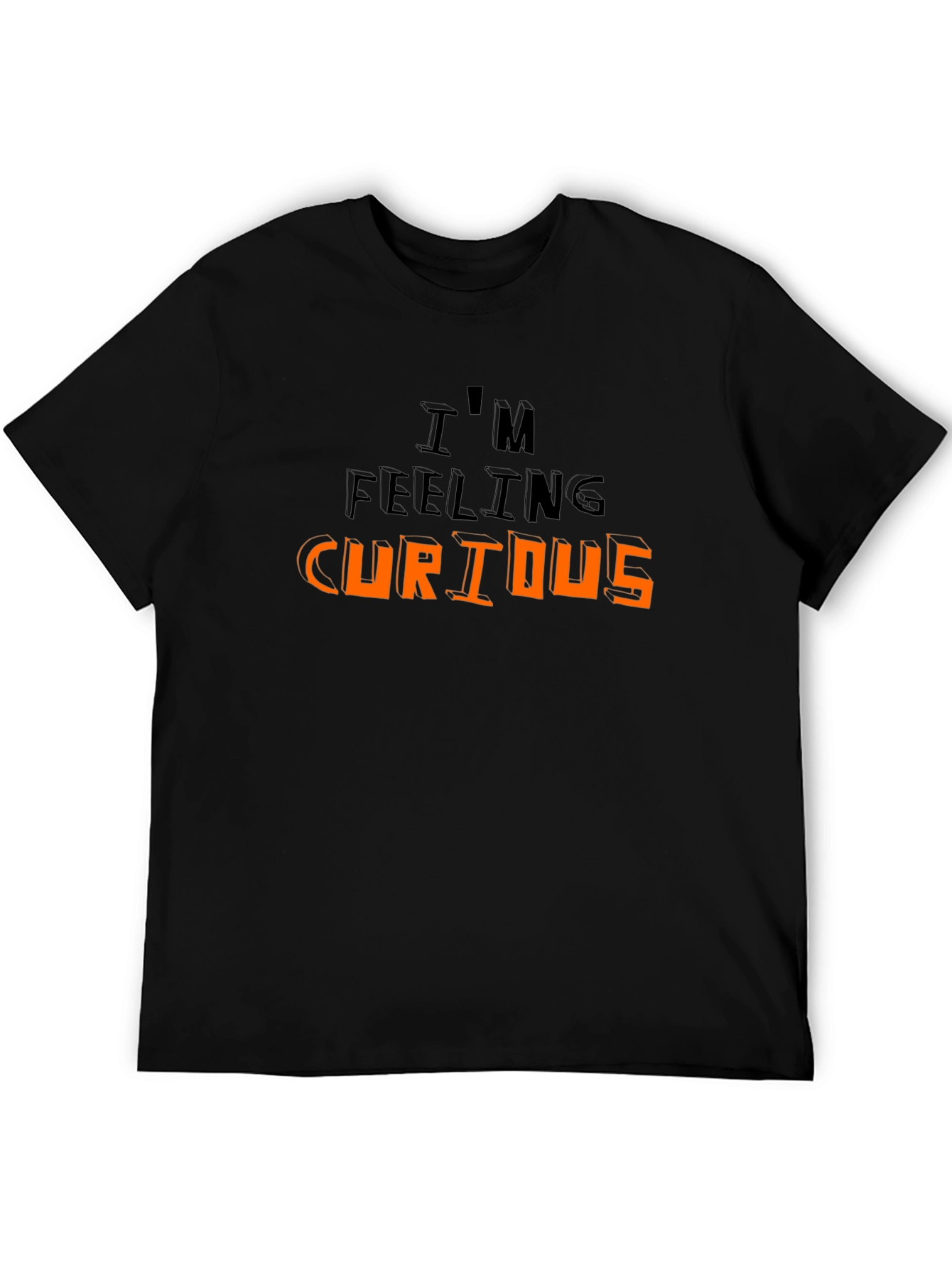 Im Feeling Curious Graphic T-Shirt - Black