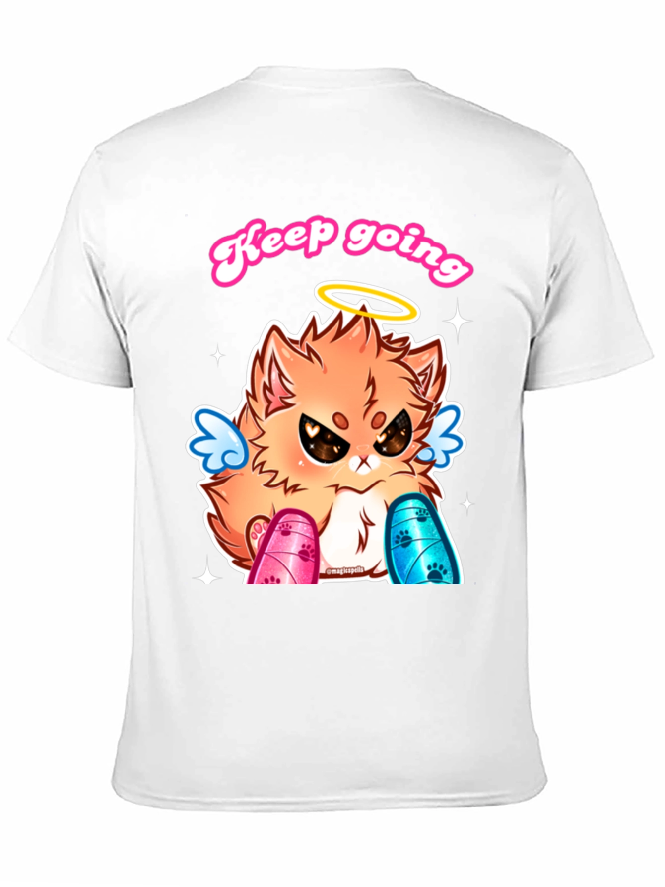 Keep Going Angel Cat T-Shirt