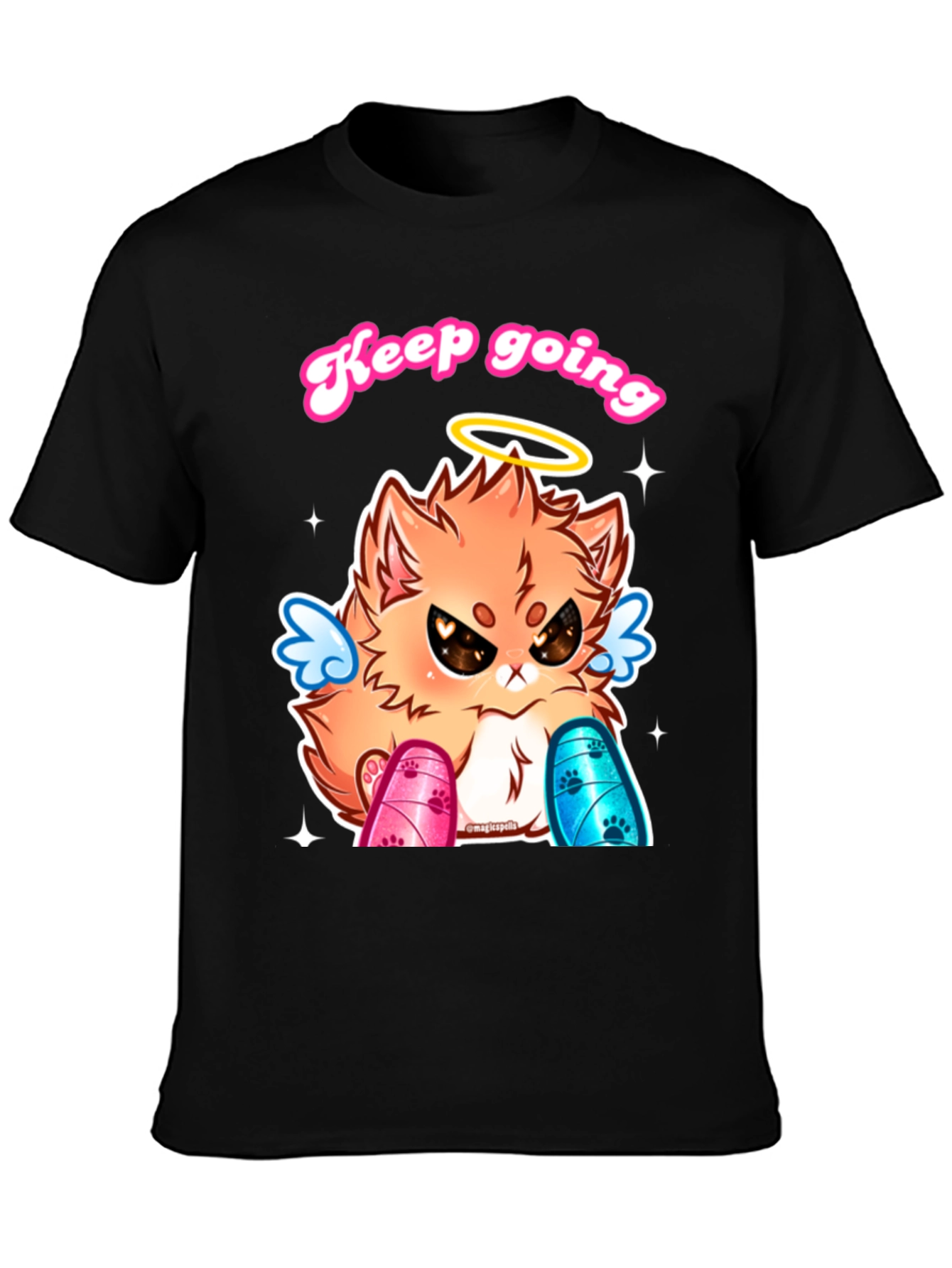 Keep Going Angel Cat T-Shirt