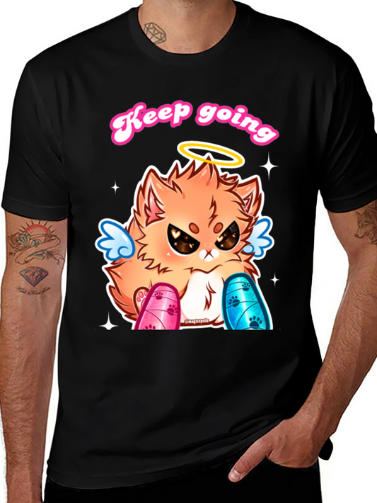 Keep Going Angel Cat T-Shirt