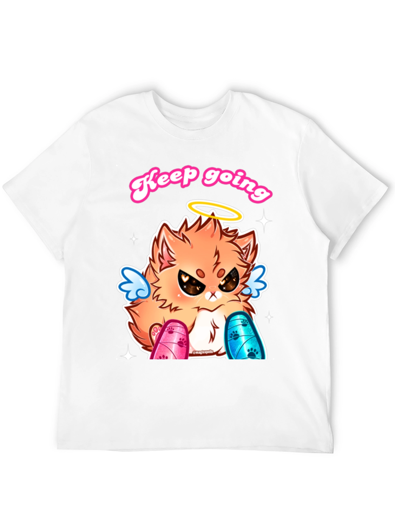 Keep Going Angel Cat T-Shirt